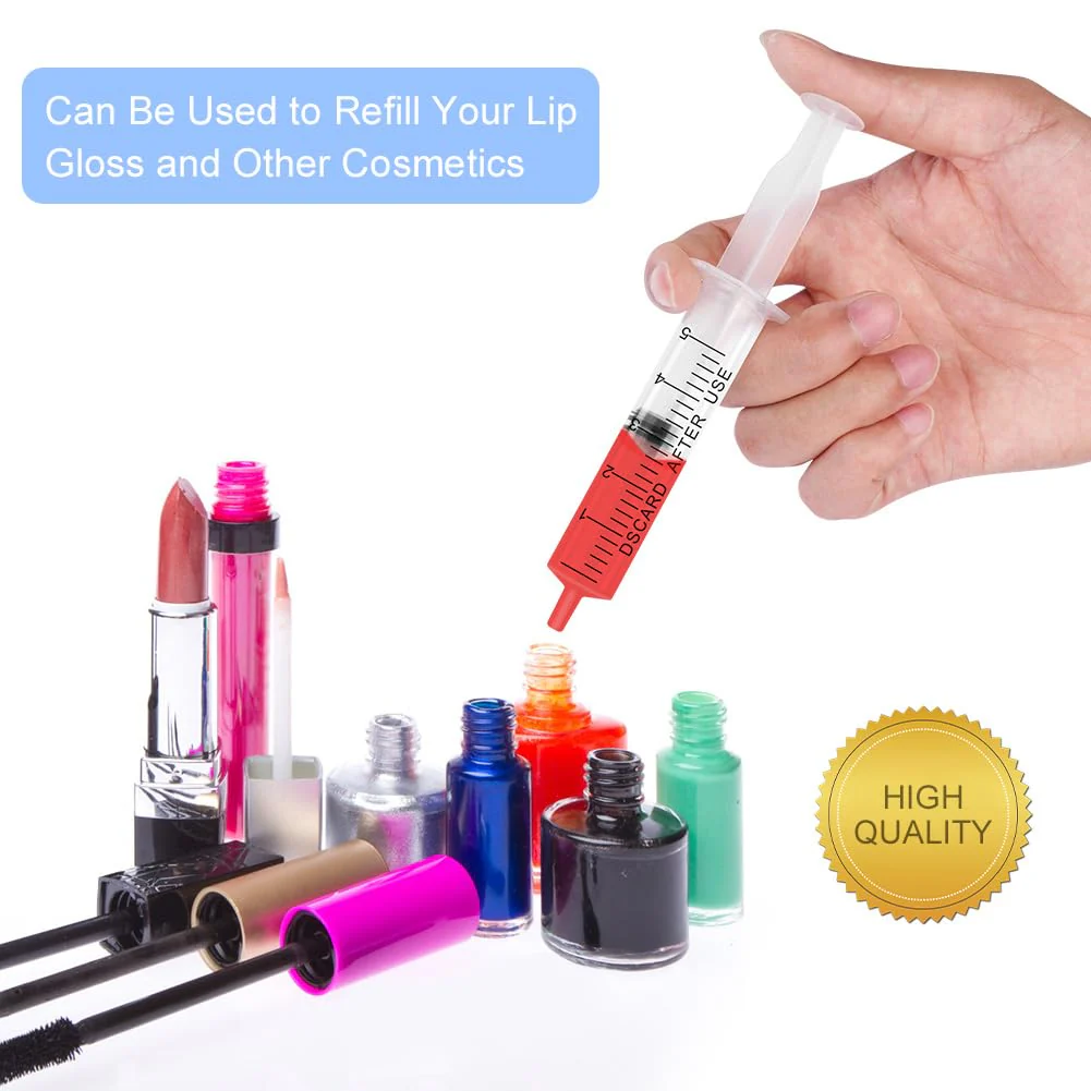 OFFCUP Syringe Set with Blunt Needle, 10 Pieces Syringe 5 ml and Cannula, Plastic Tube Disposable Syringes Plastic Syringe for Liquids, Hobby, Model Making and DIY 10 pieces, 5 ml - Image 5