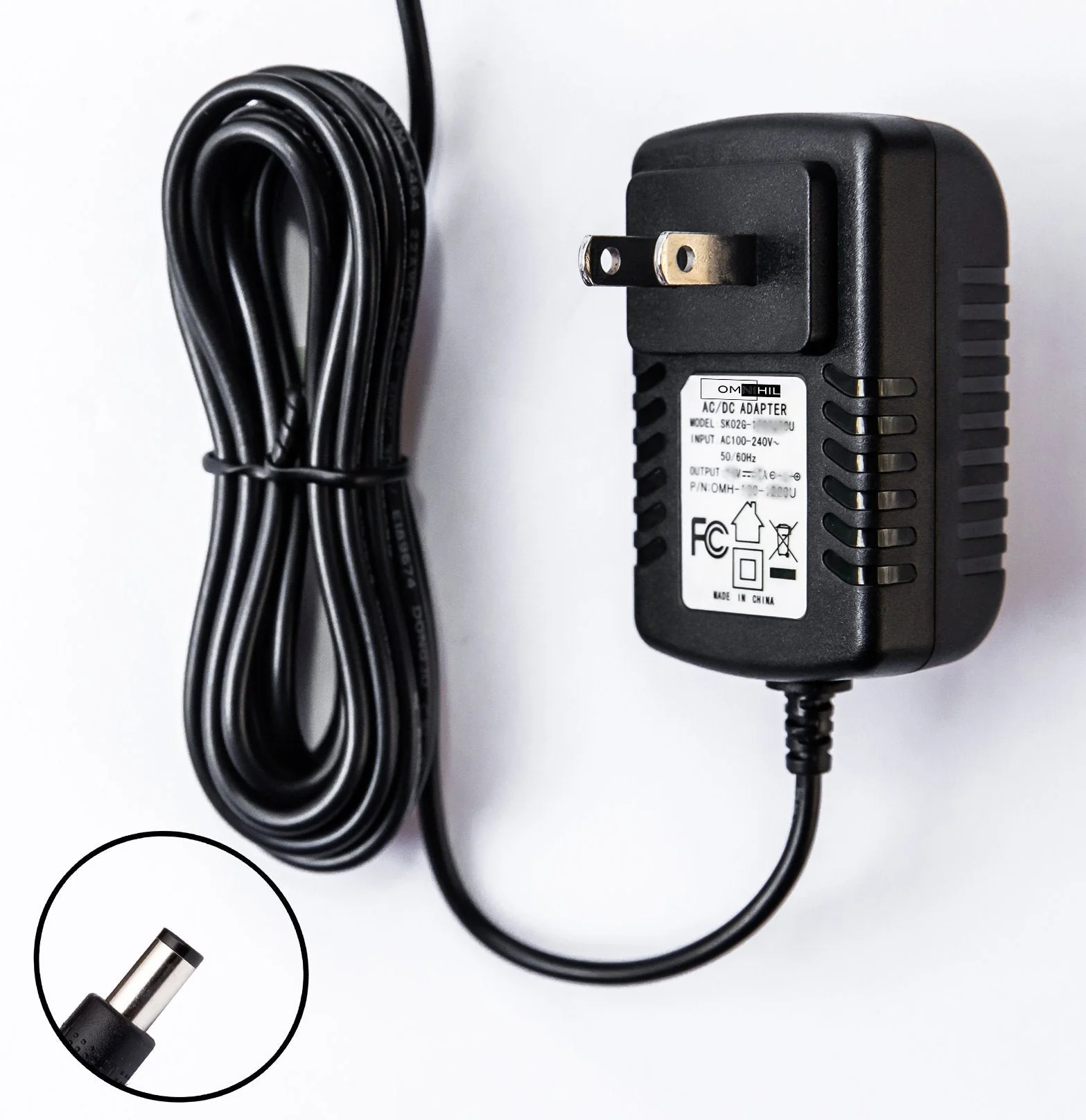 OMNIHIL 8 Feet AC Adapter Compatible with Roland DJ-808 Performance DJ Controller 4-TrAC k Serato DJ Controller 24-bit/96kHz Audio Interfac e - Image 3