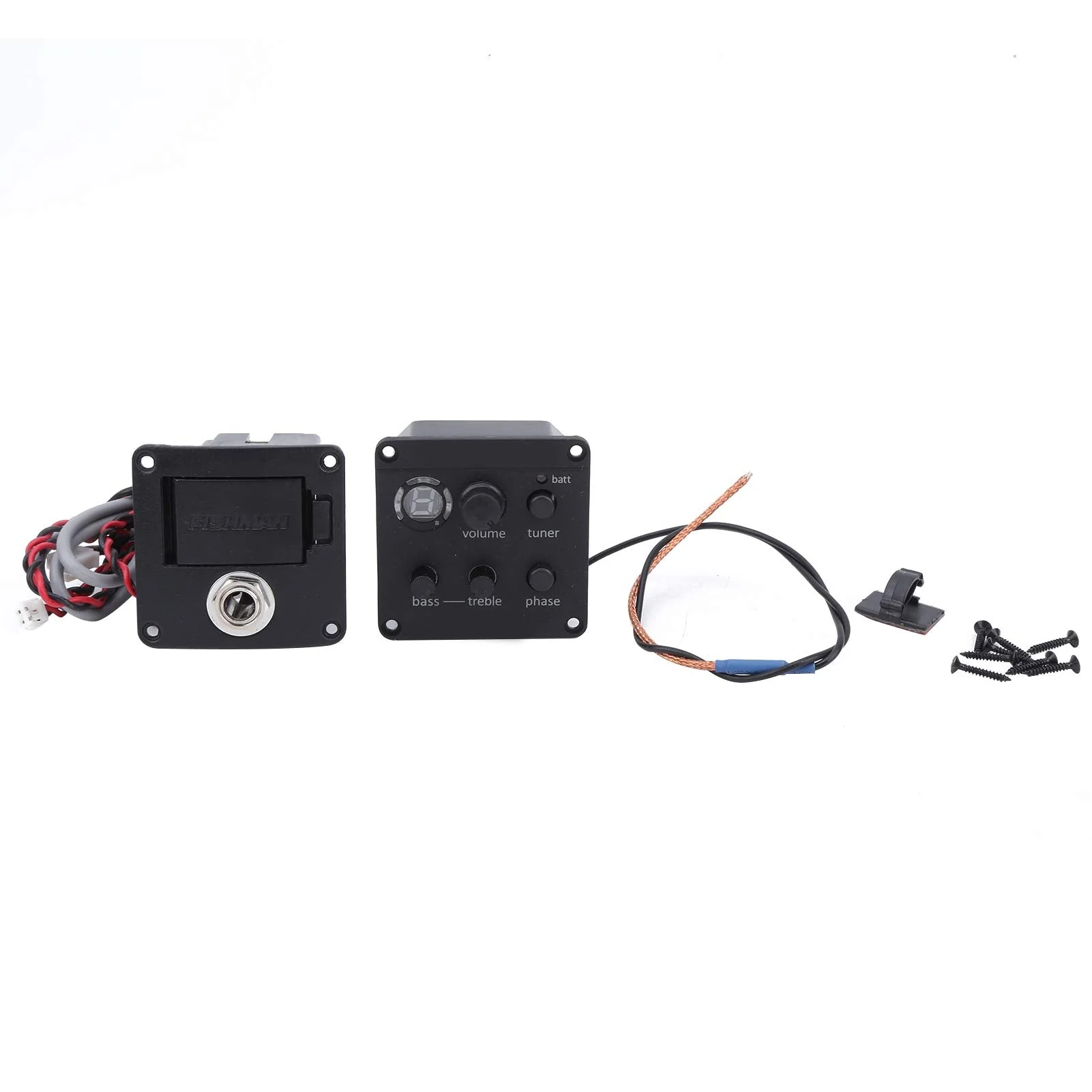 Onboard Preamp Systems, 3, Volume/Tone Shaping/Phase Switch Controls, LED Tuner, Easy Installation, Small Footprint, Sonicore Pickup Acoustic Guitar Pickup
