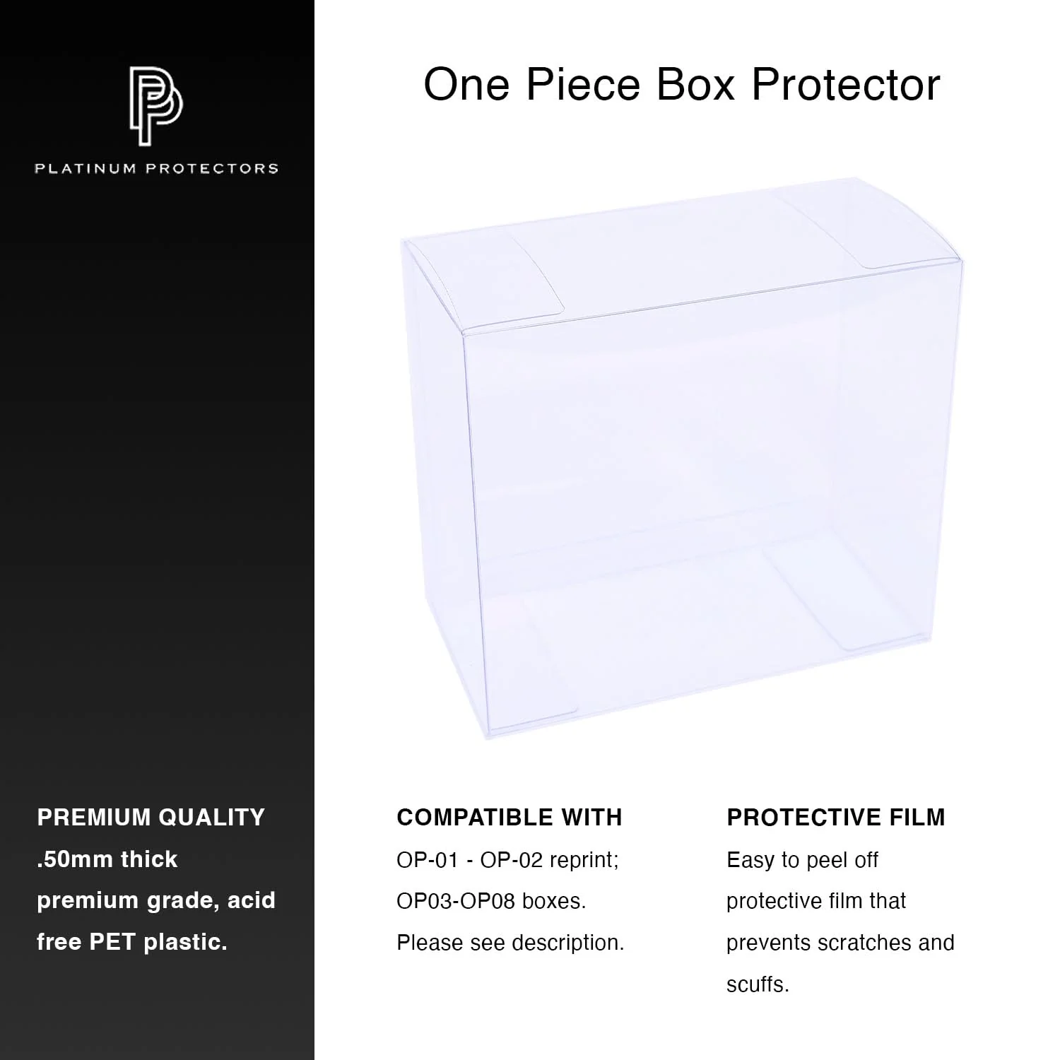 One Piece Booster Box Protector Case for OP-01 to OP-08 (01-02 Reprint) Display Case (10 Pack) 10 - Image 3