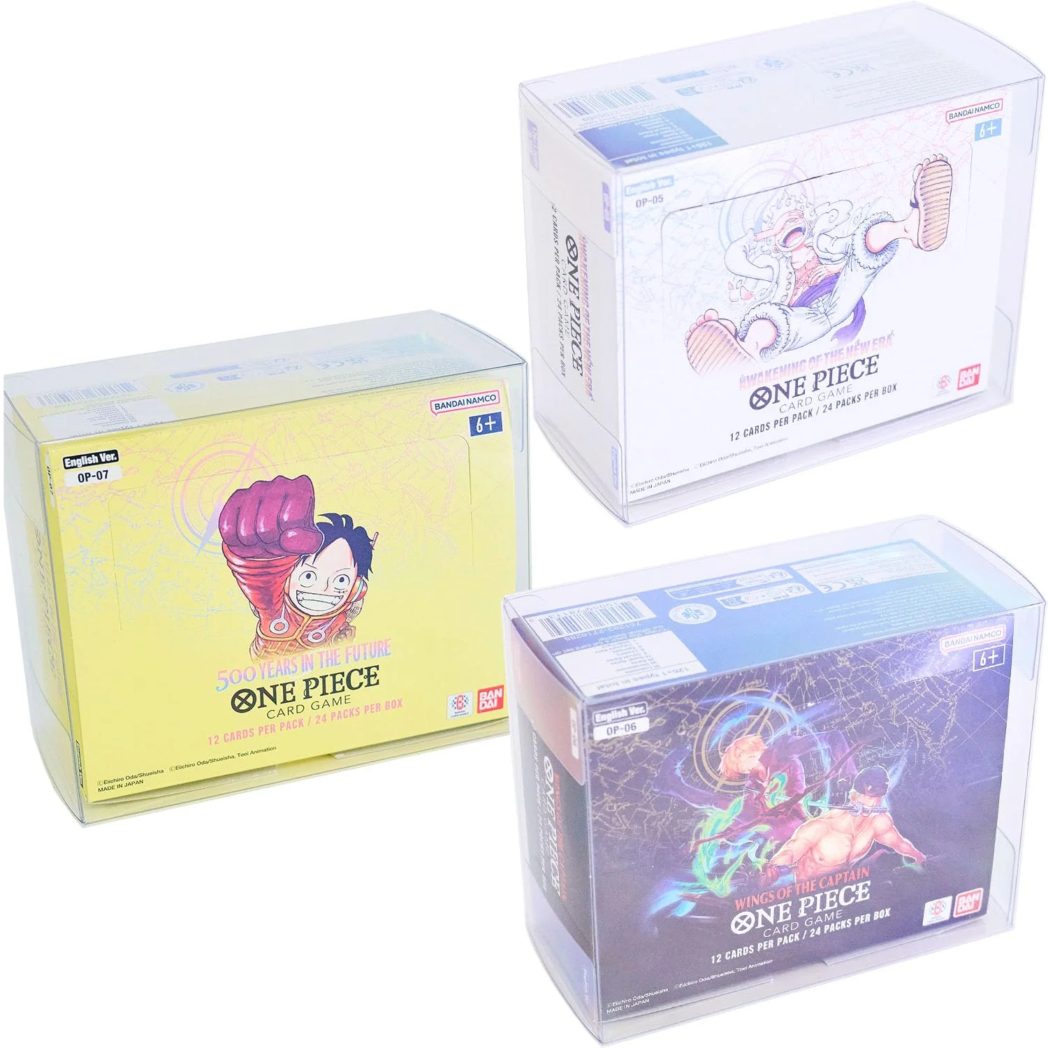 One Piece Booster Box Protector Case for OP-01 to OP-08 (01-02 Reprint) Display Case (10 Pack) 10 - Image 4