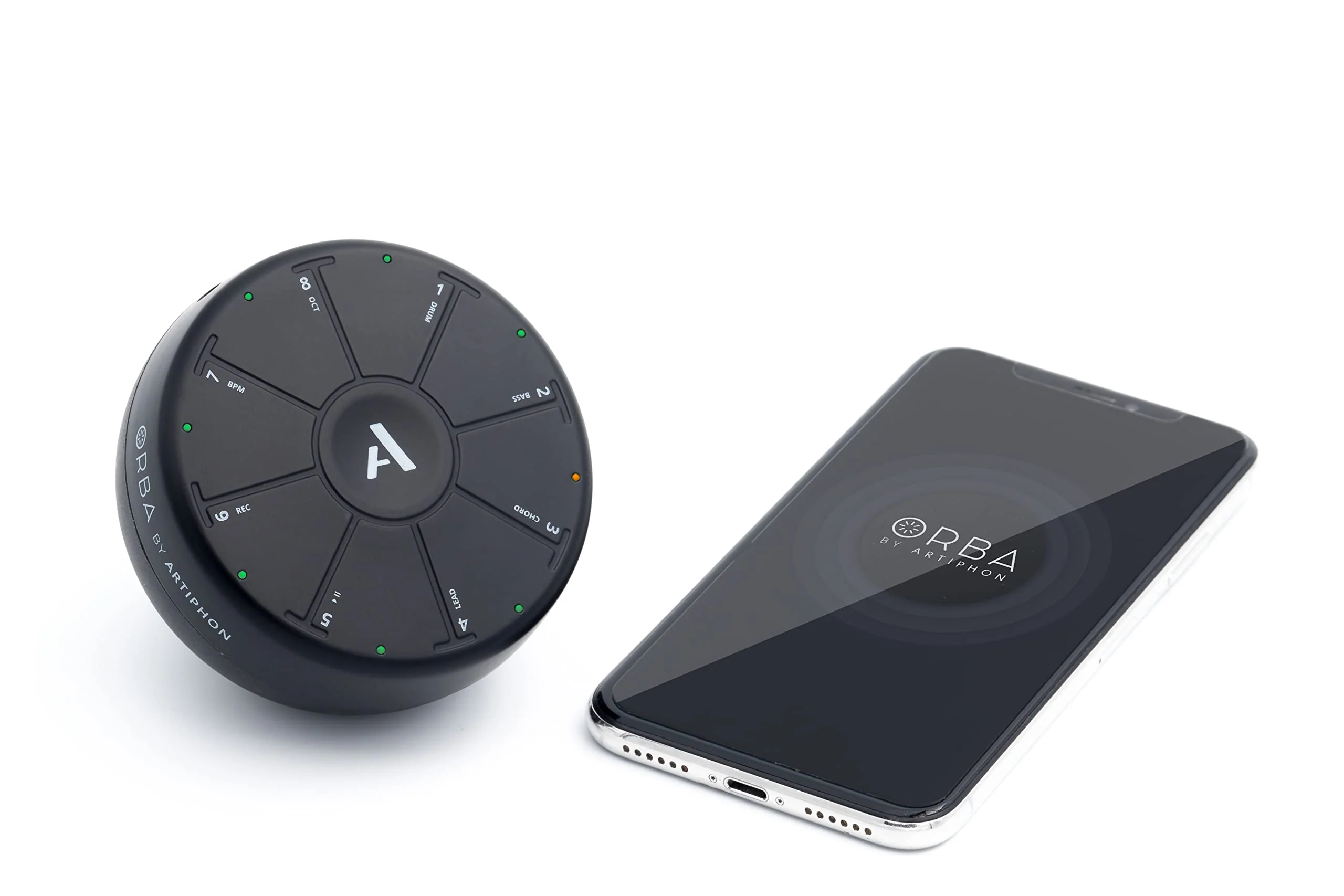 Orba by Artiphon | Portable synth, looper, and MIDI controller | iOS, Mac, Windows, PC | Bluetooth or USB MPE MIDI Black Orba 1 - Image 8