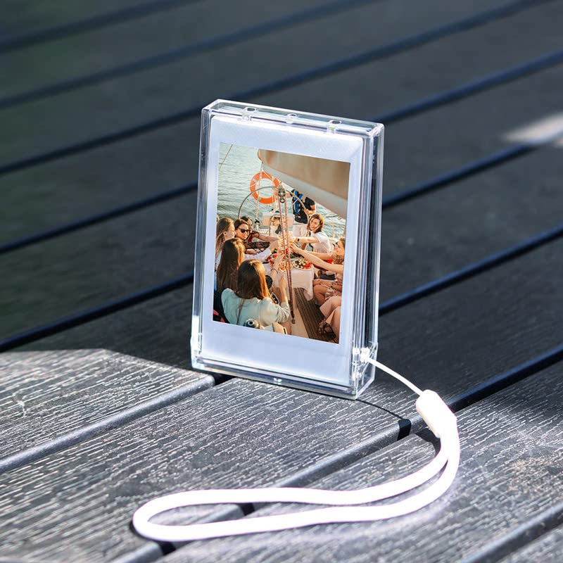 Orga'Neat Picture Holder Storage Case for Fujifilm Instax Mini 12/11/90/40/9/8/7/7+/EVO, Instant Camera Film Accessories 3 inch Photo Pouch, Travel Photo Holder Protective Case w/Wrist Lanyard -2 Set - Image 4