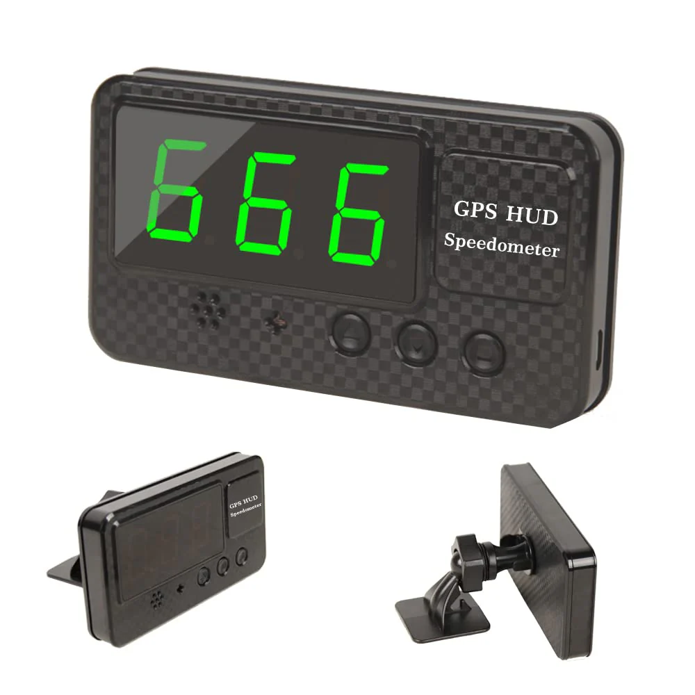 Original Universal GPS Head Up Display Speedometer Odometer Car Digital Speed Display MPH Over Speeding Alarm Car Clock for All Vehicles C60/C60S/C80/C90 (C60S)