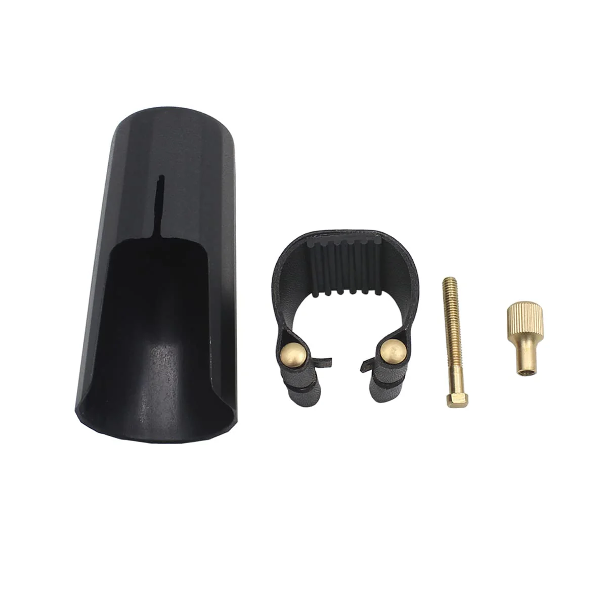 OriGlam Woodwinds Tenor Saxophone Mouthpiece Cap, Leather Ligature Fastener with Plastic Mouthpiece Cap for Sax Saxophone (Tenor) - Image 7