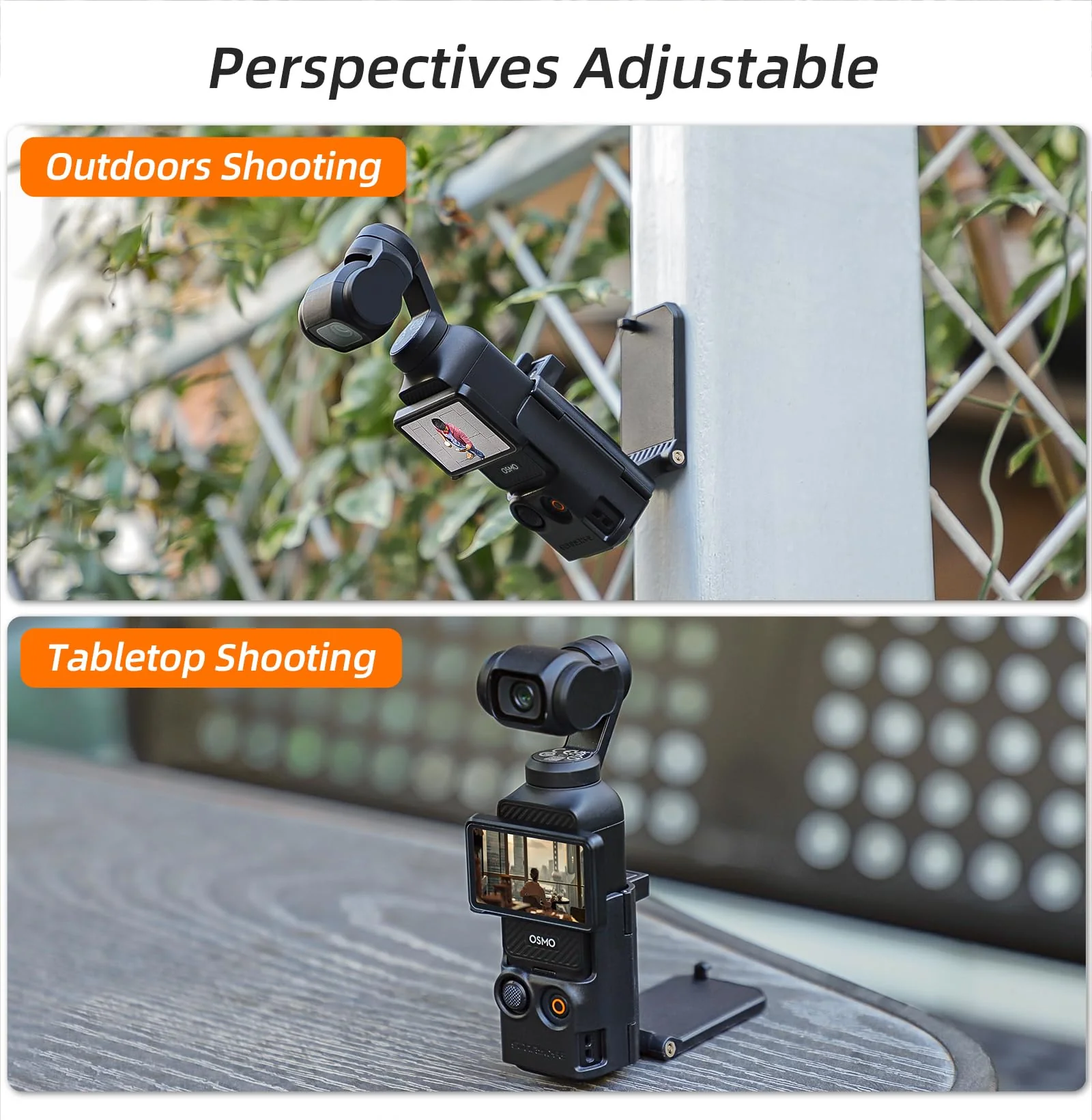 OSMO Pocket 3 Accessories Magnetic Backpack Clip Mount Expansion Adapter Frame for DJI OSMO Pocket 3 - Image 4