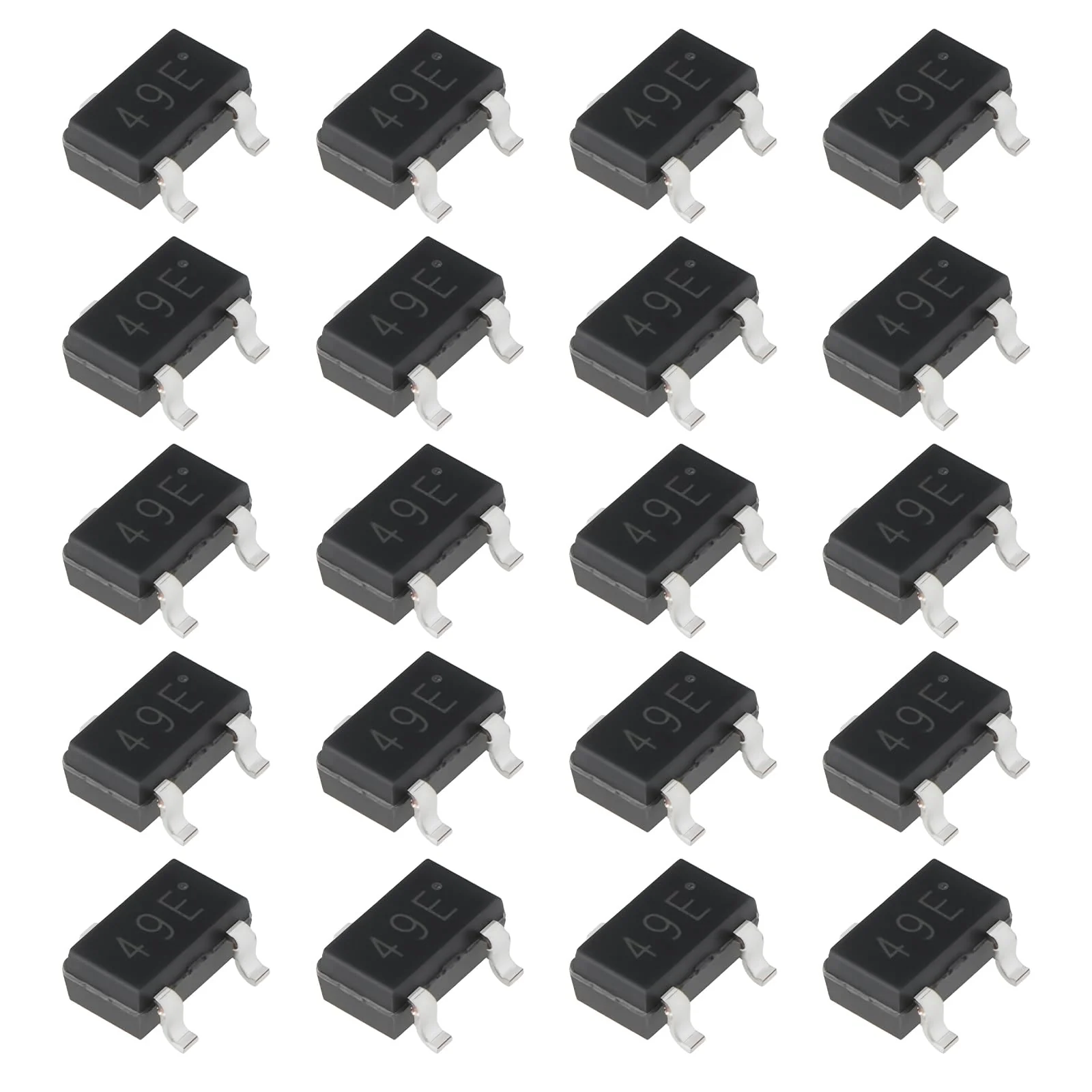 OTOTEC 20pcs SMD Sensor Switch Linear Hall Effect 49E SS49E AH49E Compatible with Motor Control Read Magnetic Code