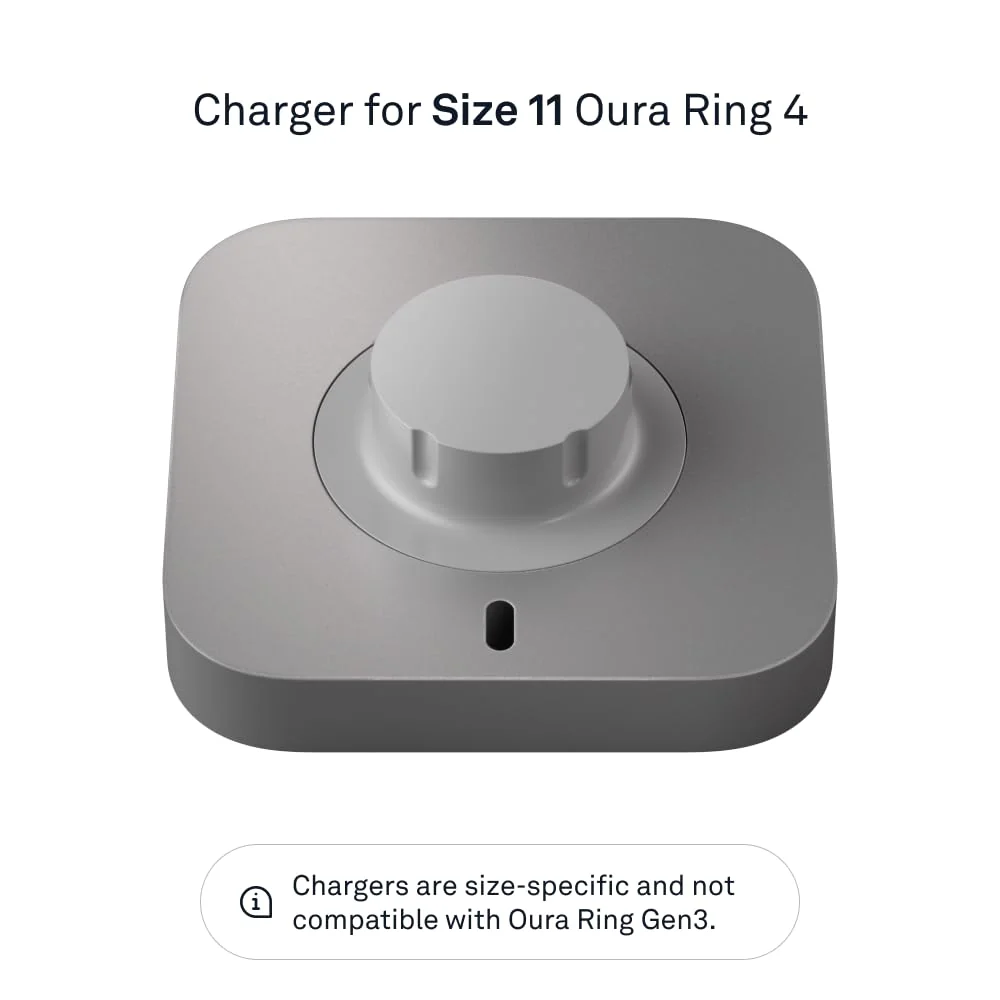 Oura Ring 4 Charger - Size 11 - Charging Dock and USB-C Cable - Charges Oura Ring 4 up to 8 Days - Image 2