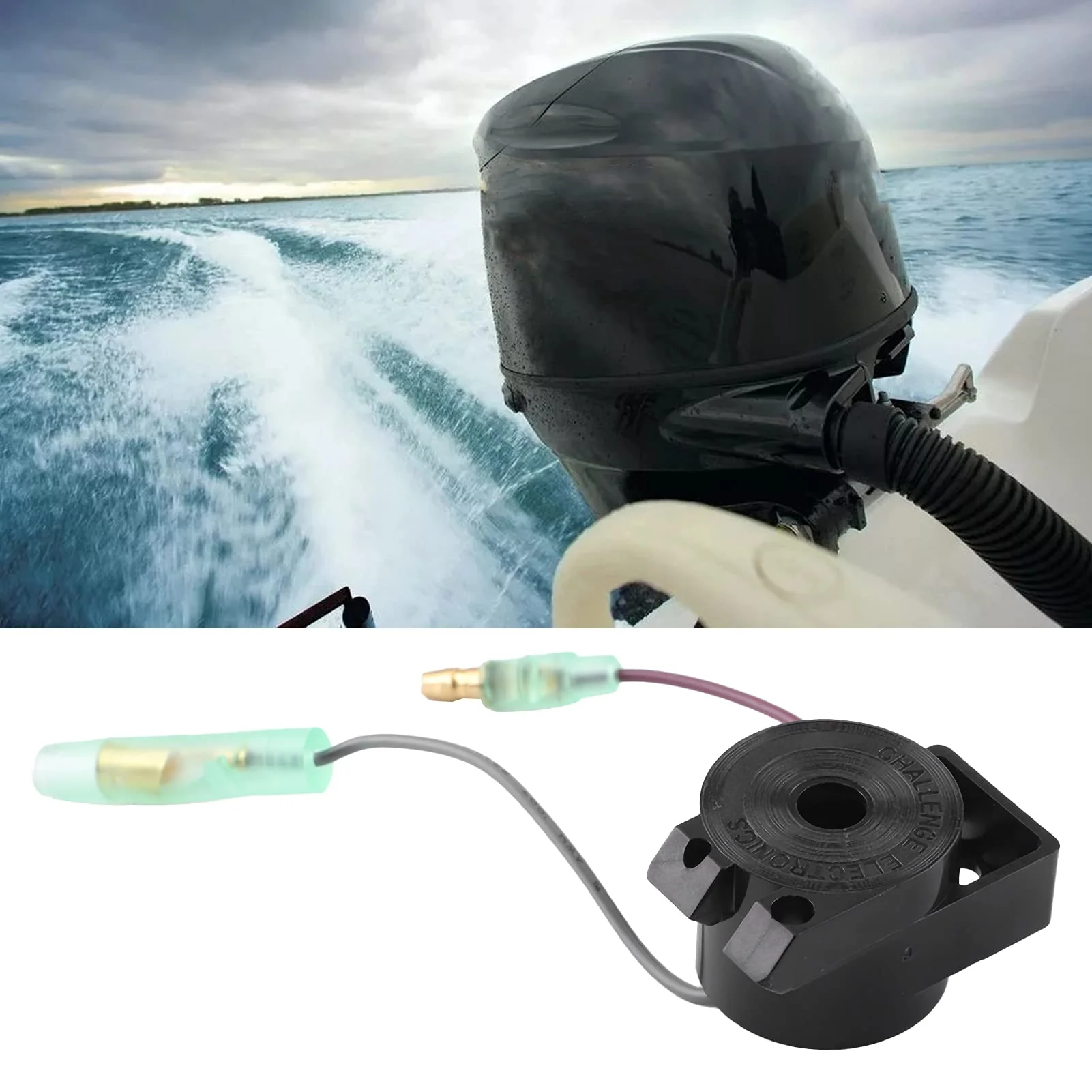Outboard Audio Warn Alarm, Outboard Engine Remote Control Box 816492A1 Single and Double Key Panel Replacement Boat Warn Alarm Universal Fits for New Marine ALARM ASSY - Image 5