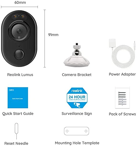 Outdoor Security Camera with Spotlight, Reolink Lumus 1080P HD Plug-in WiFi Camera for Home Security System, PIR Motion Detection, Two-Way Talk and Siren Alarm, Waterproof, Cloud/Micro SD Card Storage - Image 7