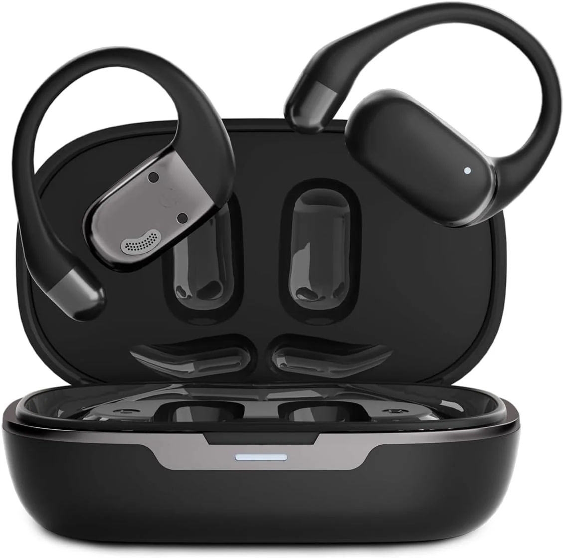 Ows Hanging Earphones 5.4 Bluetooth, Hy-T26 X15 Pro Earphone Wireless Bluetooth, X15 Pro Wireless Earbuds Bluetooth Headphones, Stereo Noise Reduction BT 5.4 Earphones, Wireless Earbuds Black - Image 3