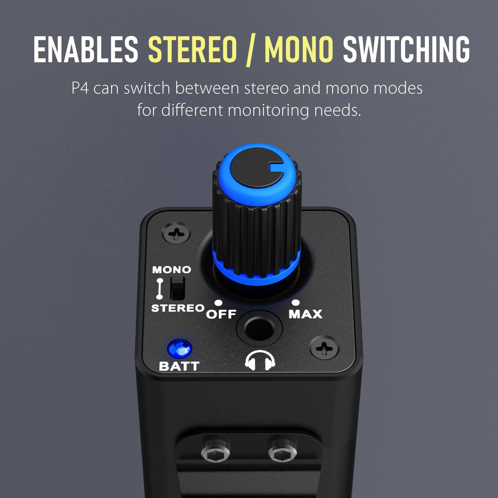 P4 Wired in-Ear Monitor IEM Amplifier Portable IEM Quickly Switch Stereo Mono for Drummer,Band,Studio - Image 2