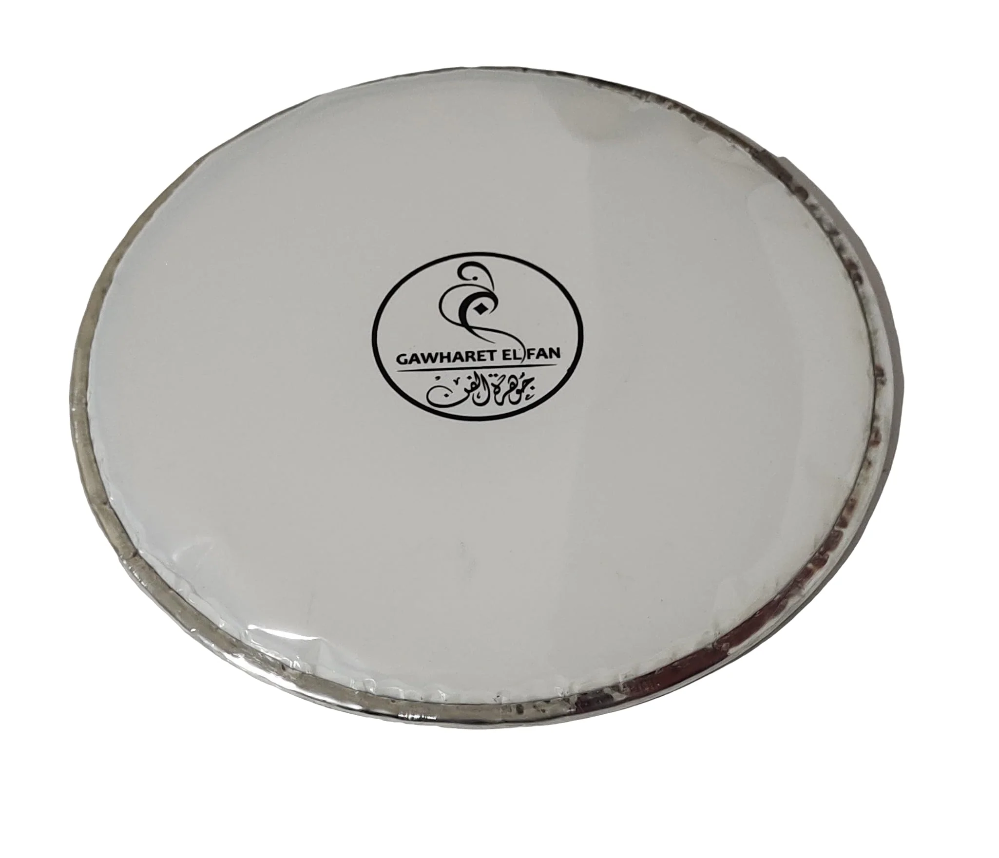 pack of 2 Gawharet El Fan drum Head/Skin for Doumbek/Darbuka 8.75"/9" transparent (Clear) /White (White 8.75") White 8.75"