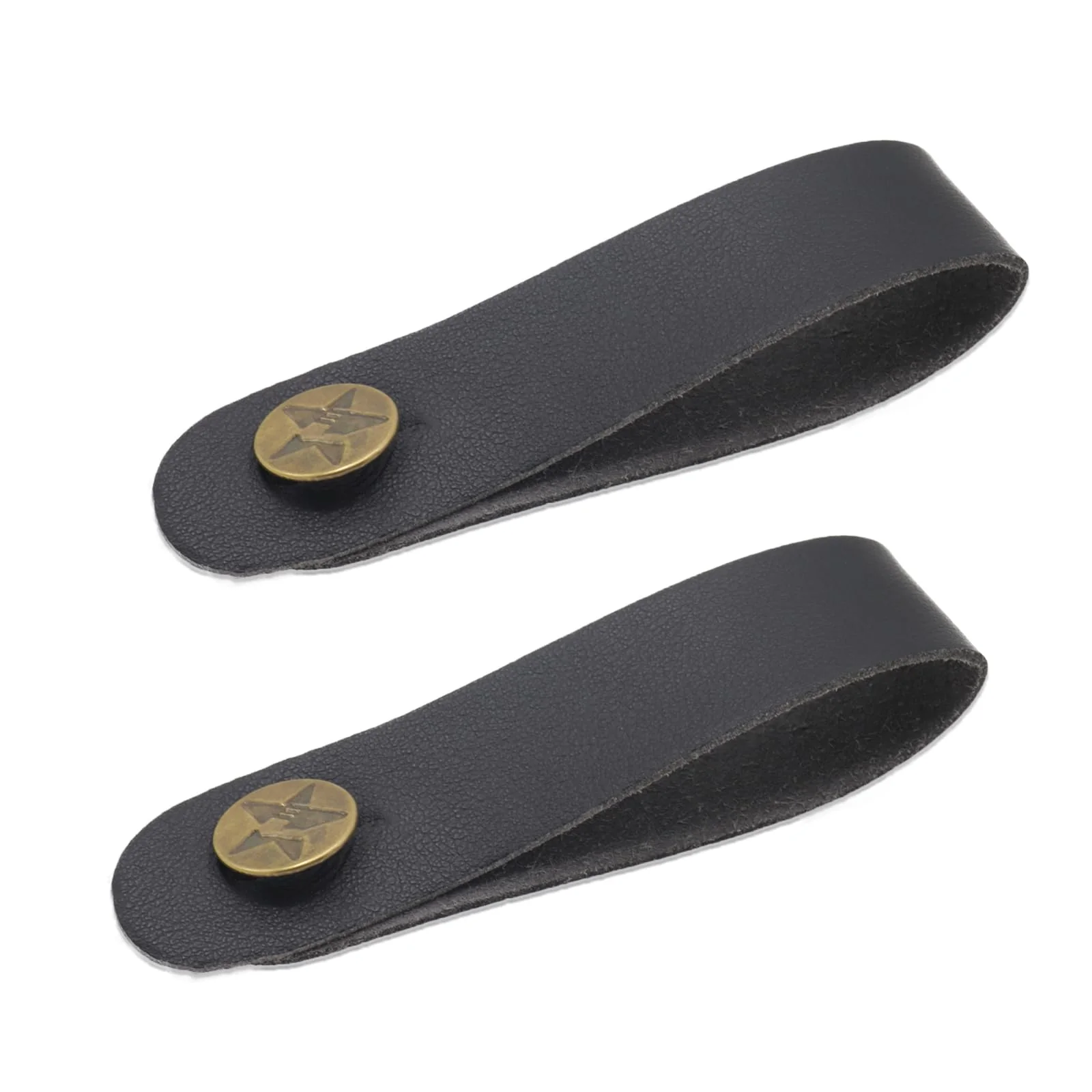 Pack of 2 Guitar Headstock Strap Tie, Leather Guitar Neck Strap Button, Guitar Strap Lock for Acoustic, Electric, Bass Guitars, Ukulele Straps 2pcs