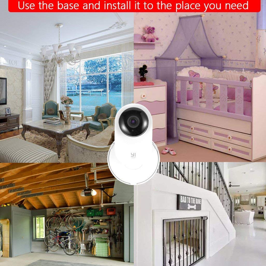 (Pack of 4) Aboom Wall Mount Compatible with Yi Home Camera Customized Stand Bracket for YI 1080p/720p Home Camera Designed for USA (NOT INCLUDED CAMERA) - Image 4