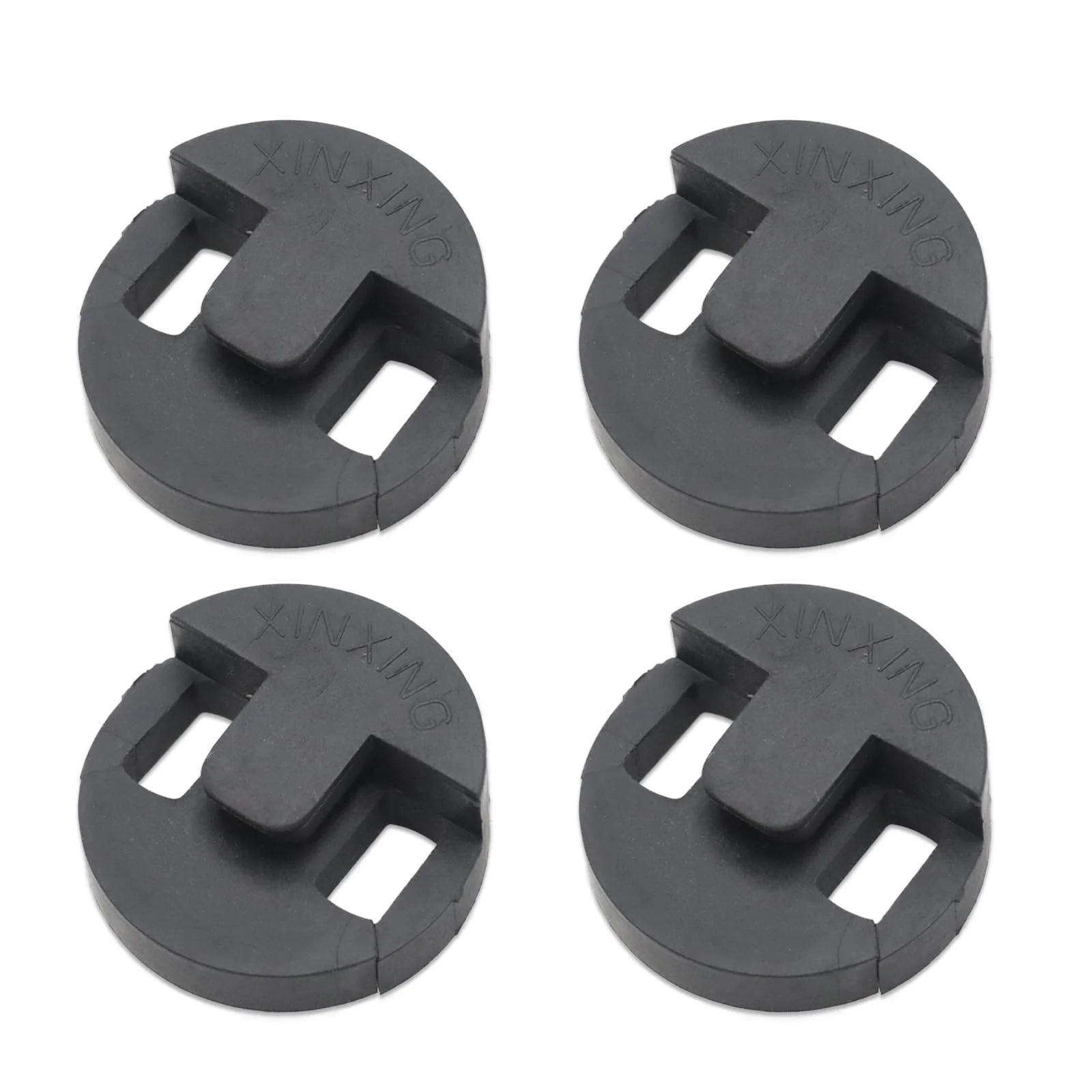 Pack of 4 Rubber Cello Practice Mute, Round Tourte Style Silencer for Quiet Practice, Black Cello Accessory for Uninterrupted Training Sessions