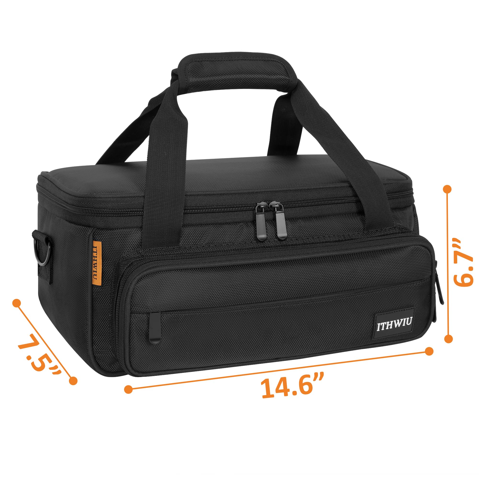 Padded Mixer Carry Bag Fits Behringer X-AIR Series Mixers( XR12,XR16,XR18), L 14.6" x W 7.5" x H 6.7" Black - Image 5