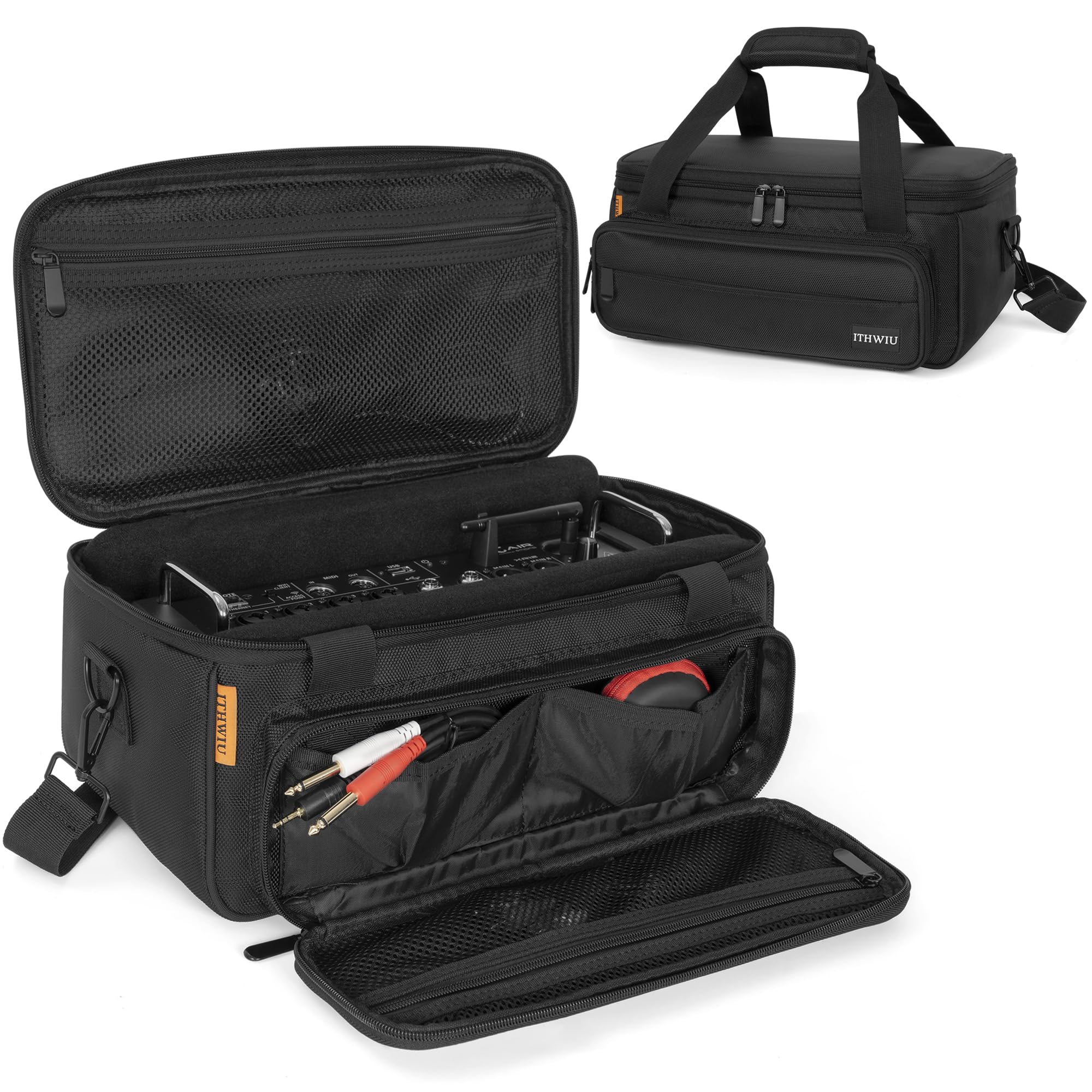 Padded Mixer Carry Bag Fits Behringer X-AIR Series Mixers( XR12,XR16,XR18), L 14.6" x W 7.5" x H 6.7" Black - Image 7
