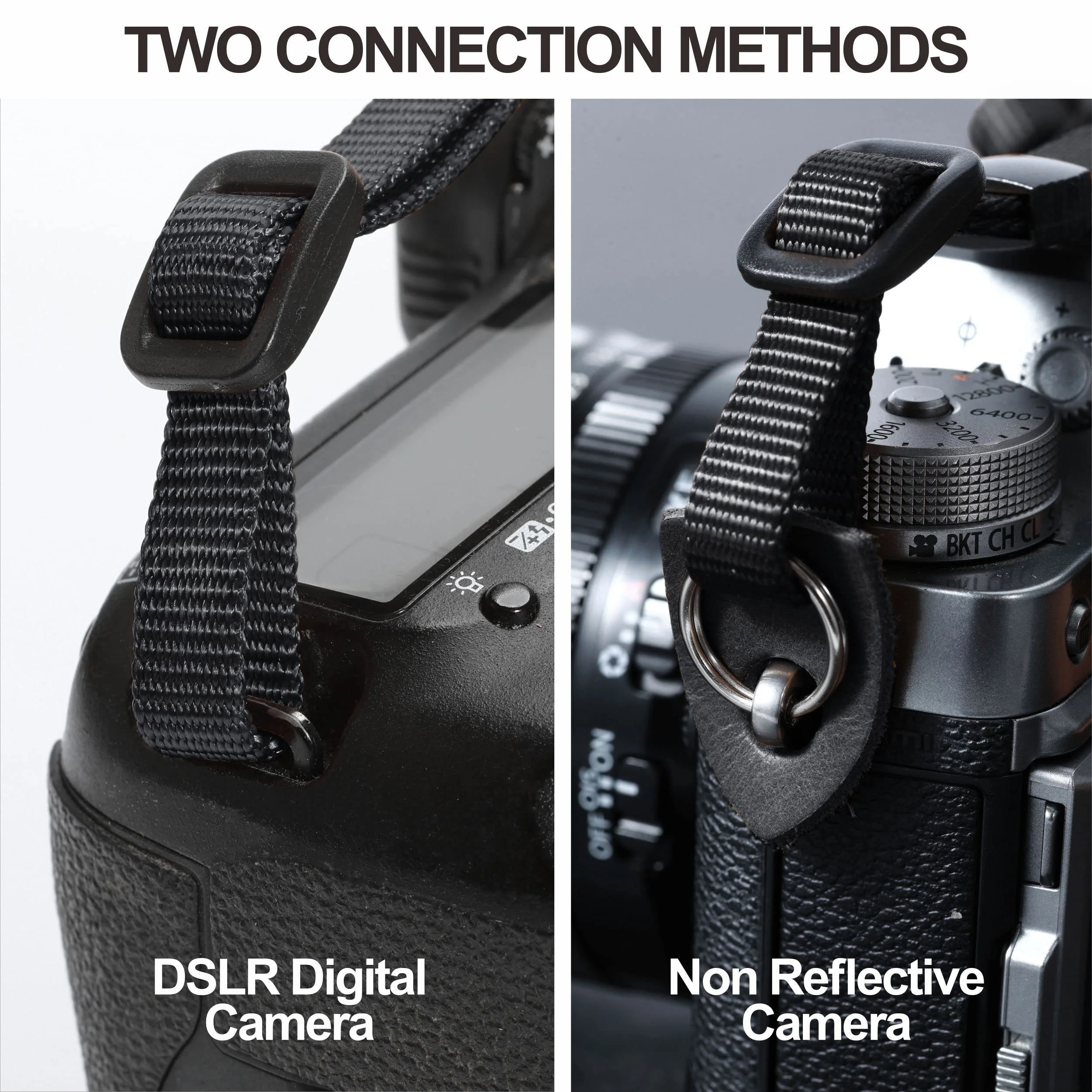 Padwa Lifestyle Camera Strap - 2" Retro Jacquard Embroidery Camera Straps Adjustable,Wide Camera Neck/Shoulder Strap with Genuine Leather Head for All DSLR/SLR Digital Cameras(White Classic Flower) Vintage Elegant White 2"Wide / Adjustable 39~57" - Image 6