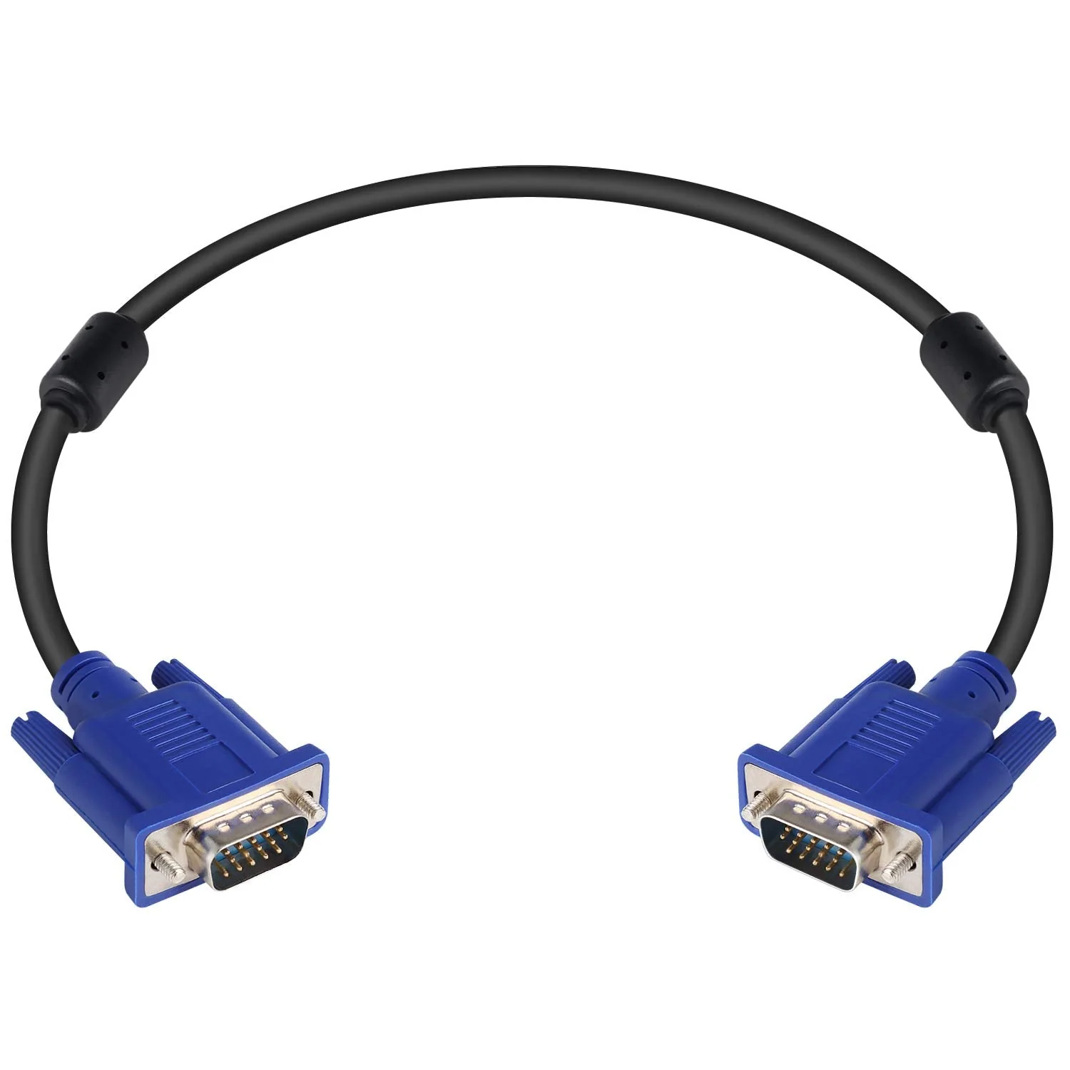 PASOW VGA to VGA Monitor Cable HD15 Male to Male for TV Computer Projector (1.5 Feet) 1.5 Feet