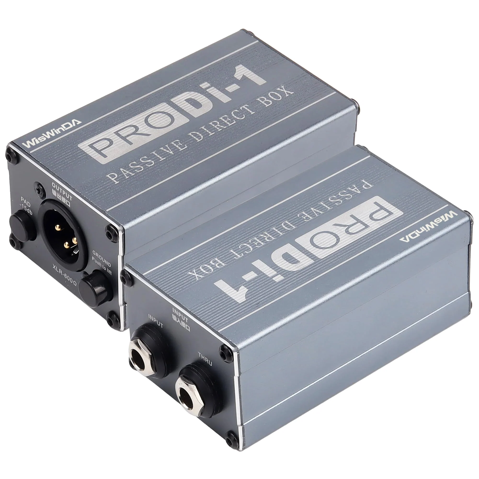 Passive Stereo Direct Box Single Channel Pro XLR Input 1/4” Output Low Distortion Free Phase Distortion for Musical Instruments (Single Channel Pro Passive Direct Box) Single Channel Pro Passive Direct Box