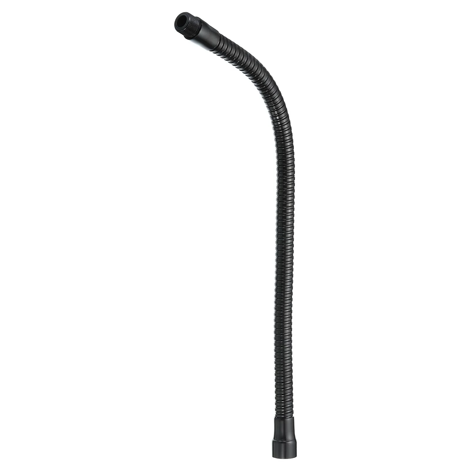 PATIKIL 16" Microphone Gooseneck, 5/8"-27 Thread Metal Universal Hose Flexible Arm Gooseneck Tube Extension for Multifunction DIY, Black 16"
