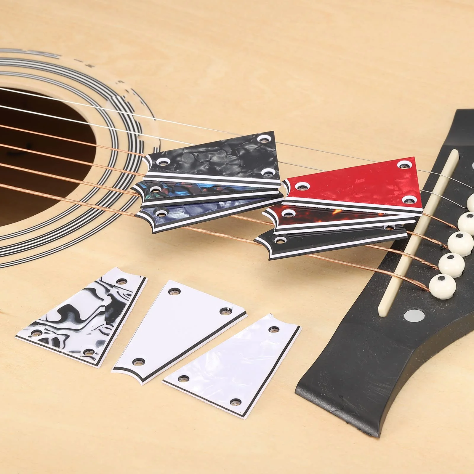 PATIKIL Metal Guitar Rod Cover Plate 3 Ply 3 Holes Black for Electric Guitar Bass Accessory - Image 5