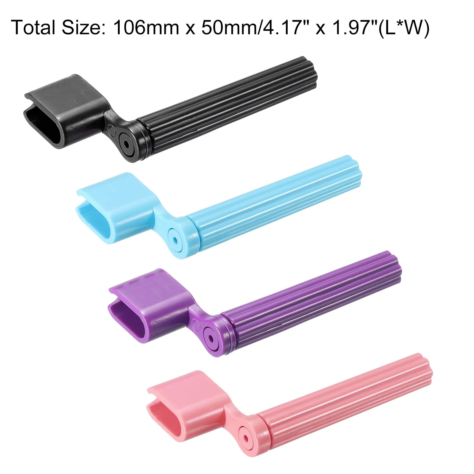 PATIKIL Plastic Guitar String Winder Speed Peg Puller Bridge Guitar Strings Tuners Winding Device Change Strings Tool Guitar Accessories, 4 Colors, 4in1 Set - Image 2