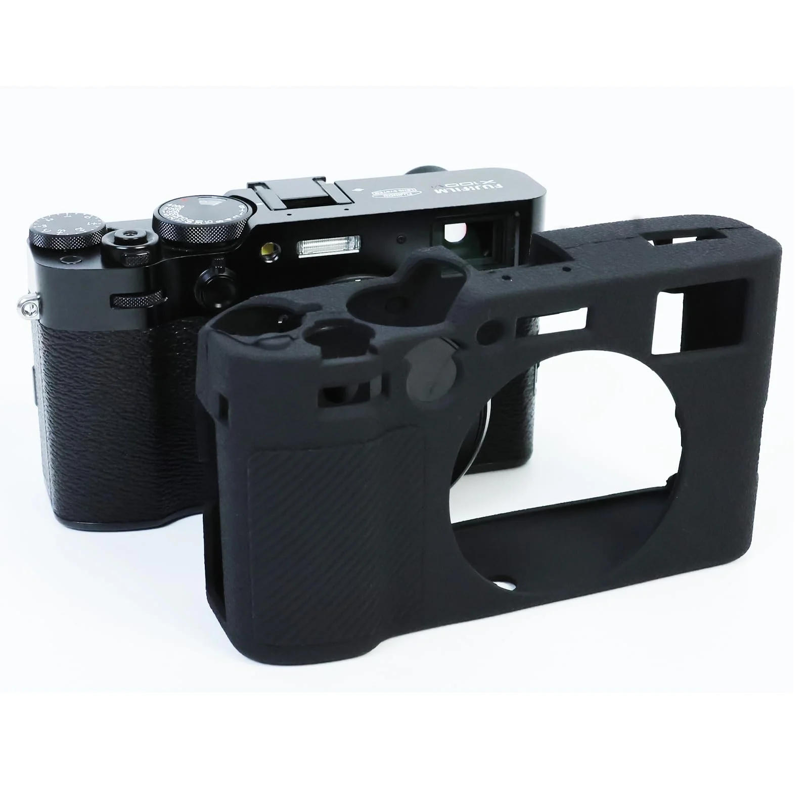 PCTC Silicone Case for Fuji X100 VI Camera,Accessories Compatible for Fuji X100 VI, Anti-Scratch Case for Fujifilm X100VI Camera(Black) - Image 2
