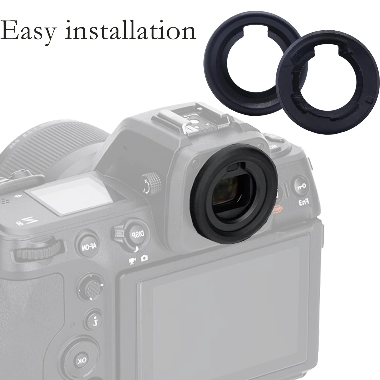 PCTC Viewfinder Eyecup Eye Cup for Nikon Zf Z8 Z9 Cameras, Replaces Nikon DK-33 Eyecup,Plastic Materials(2 Pack) - Image 4