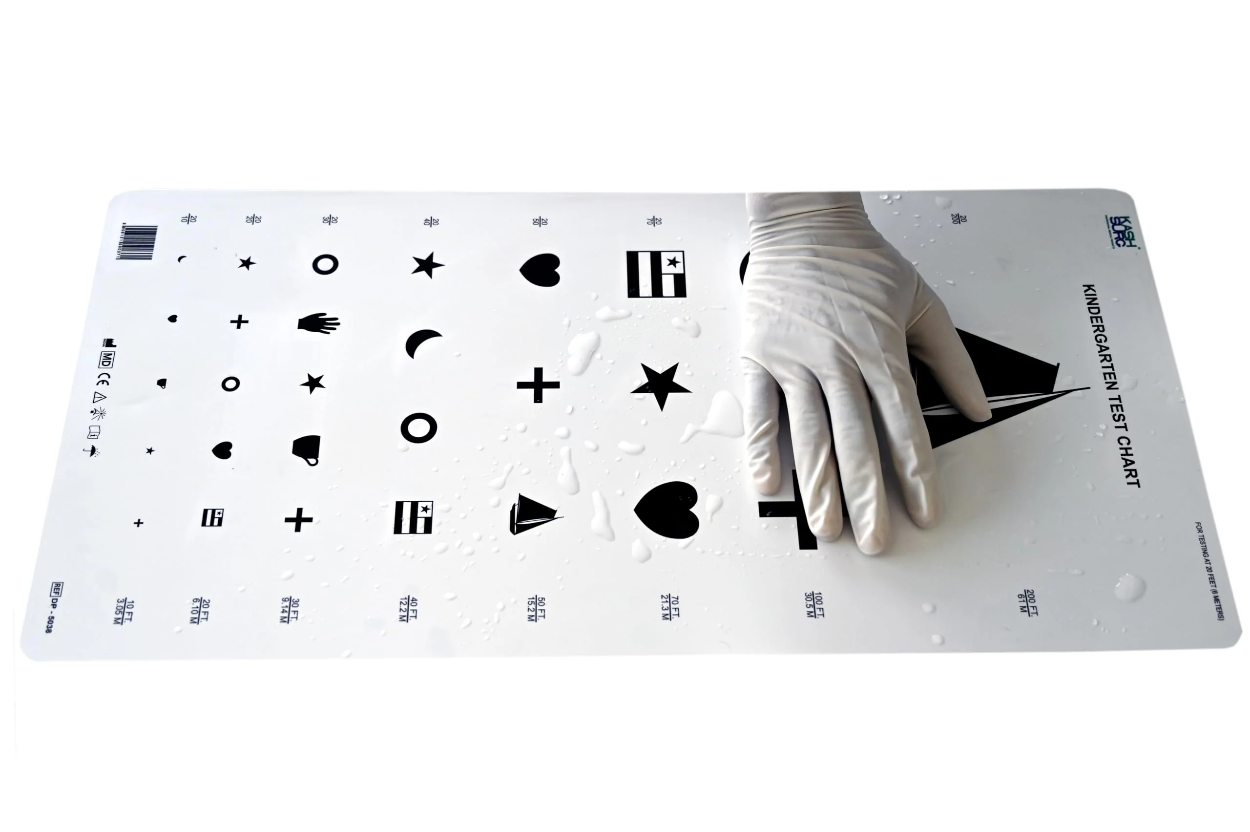Pediatric Eye Chart Vision Test, Visual Acuity 6M / 20 Feet, for Children, Adults and Infants - Image 3