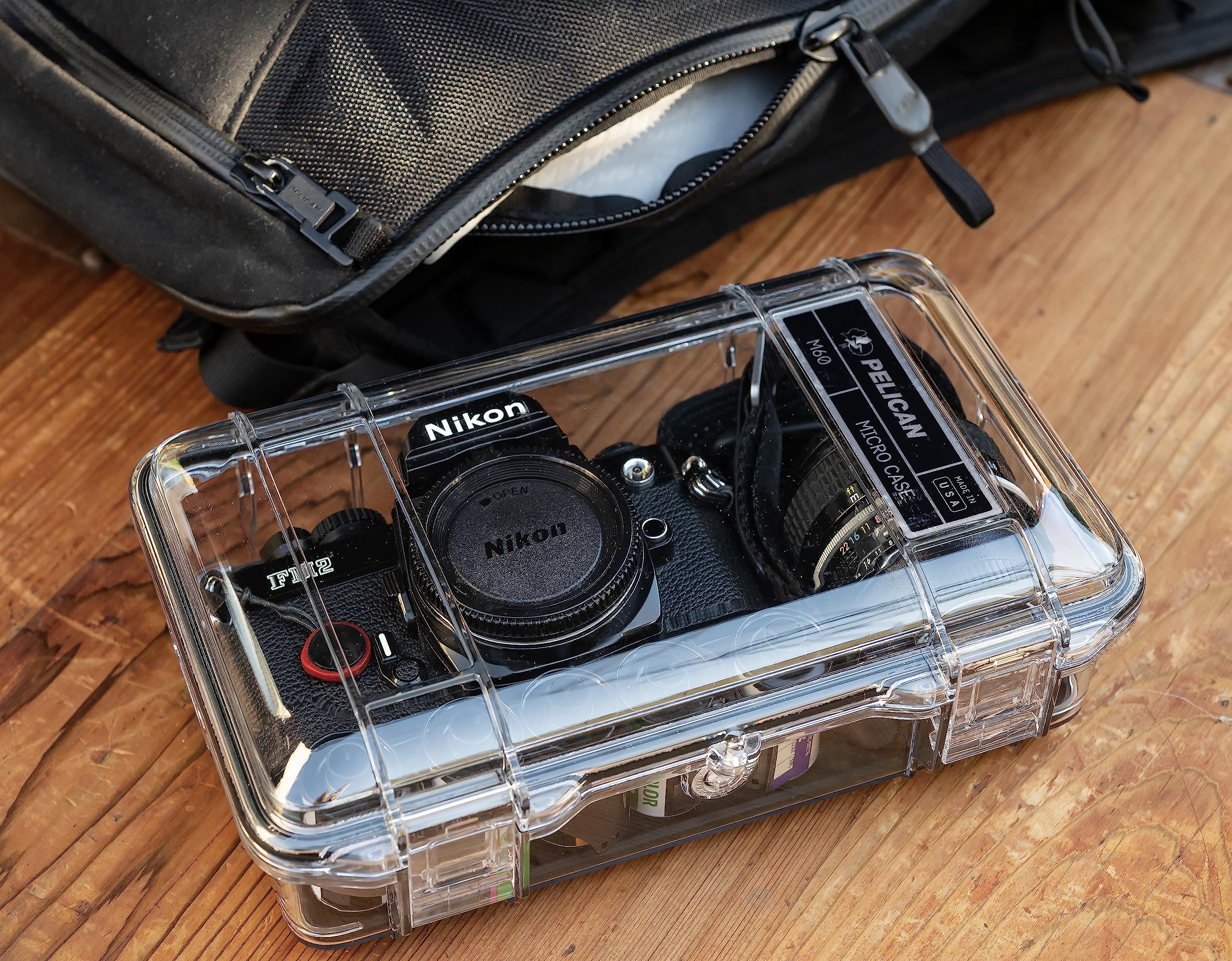 Pelican M50 Micro Case - Waterproof Case (Dry Box, Field Box) for iPhone, GoPro, Camera, Camping, Fishing, Hiking, Kayak, Beach and More (Blue/Clear) Blue/Clear - Image 7