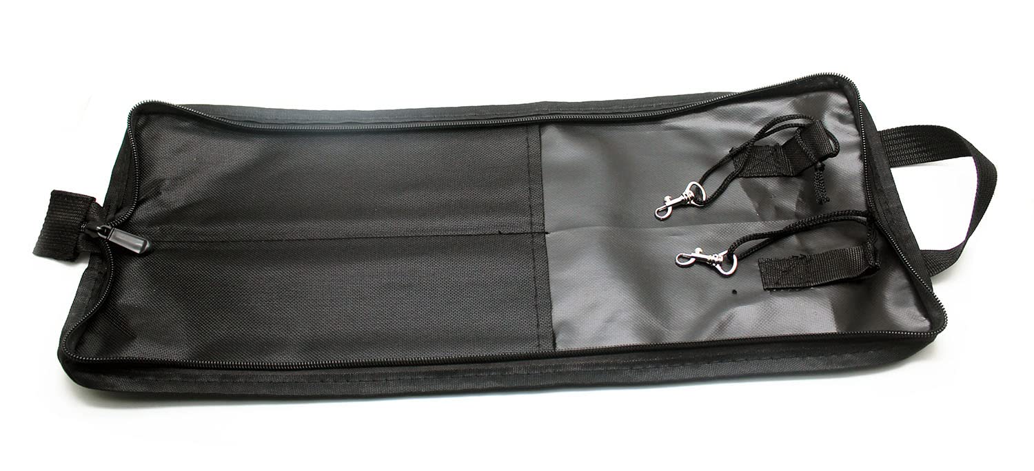 Percussion Drum Stick Bag Portable Drumstick Storage Handbag for Drumsticks Brushes Mallets Black - Image 4