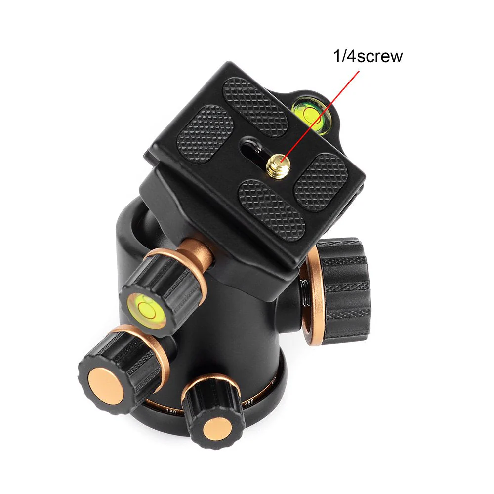 Pergear TH3 Pro DSLR Camera Tripod Ball Head, 8KG/17.6lbs Loading Capacity, 360 Degree Swivel, Metal Build Quality, Fine Tuning Damping, U-Shaped Groove Design for Easy Switching Into Vertical Mode - Image 5