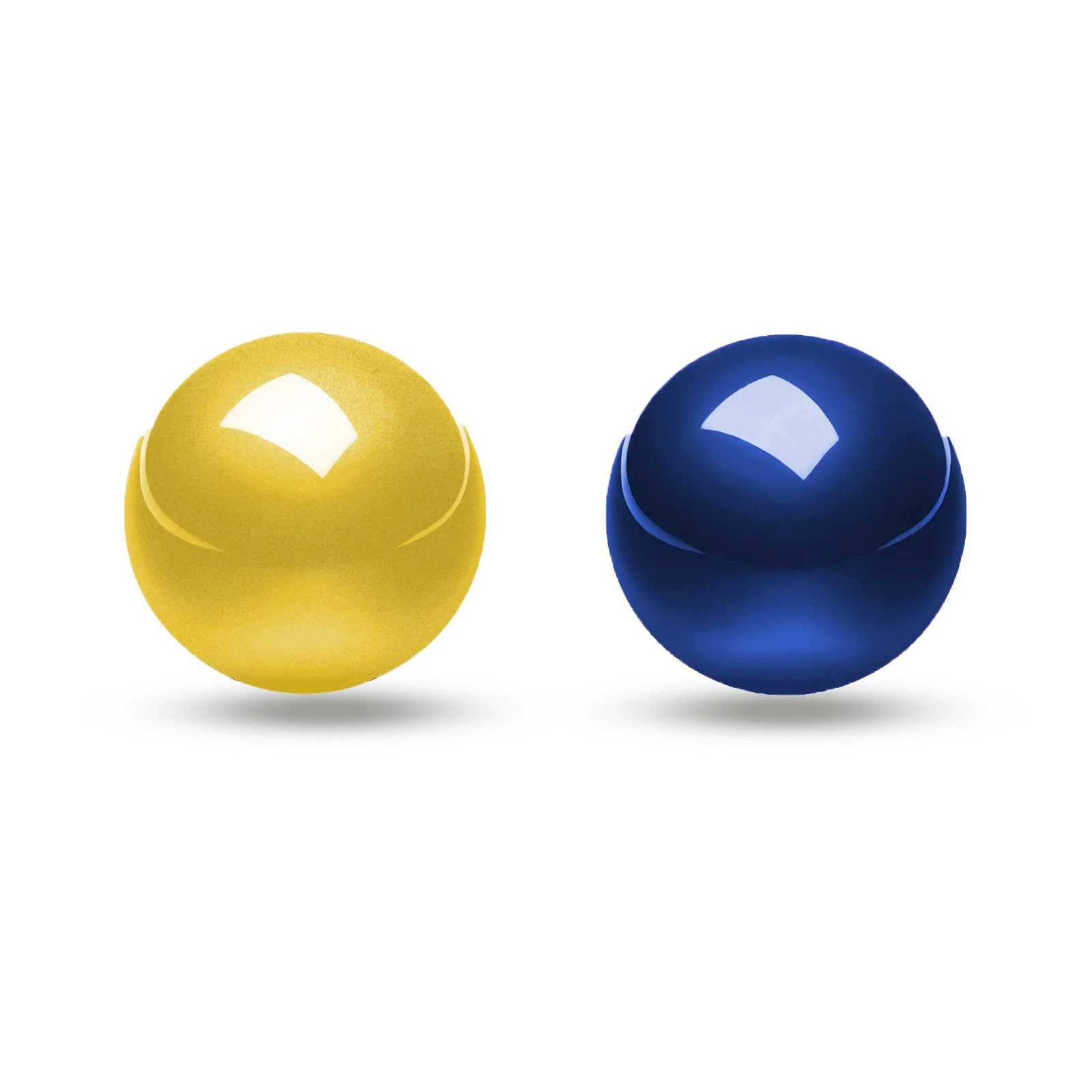 Perixx PERIPRO-303X2B 1.34 Inches Trackball 2 pcs Pack - Replacement Ball for M570, M575, PERIMICE-517/520/717/720, and Other 1.34inches Trackball Mouse - Glossy Blue and Gold… Blue & Gold