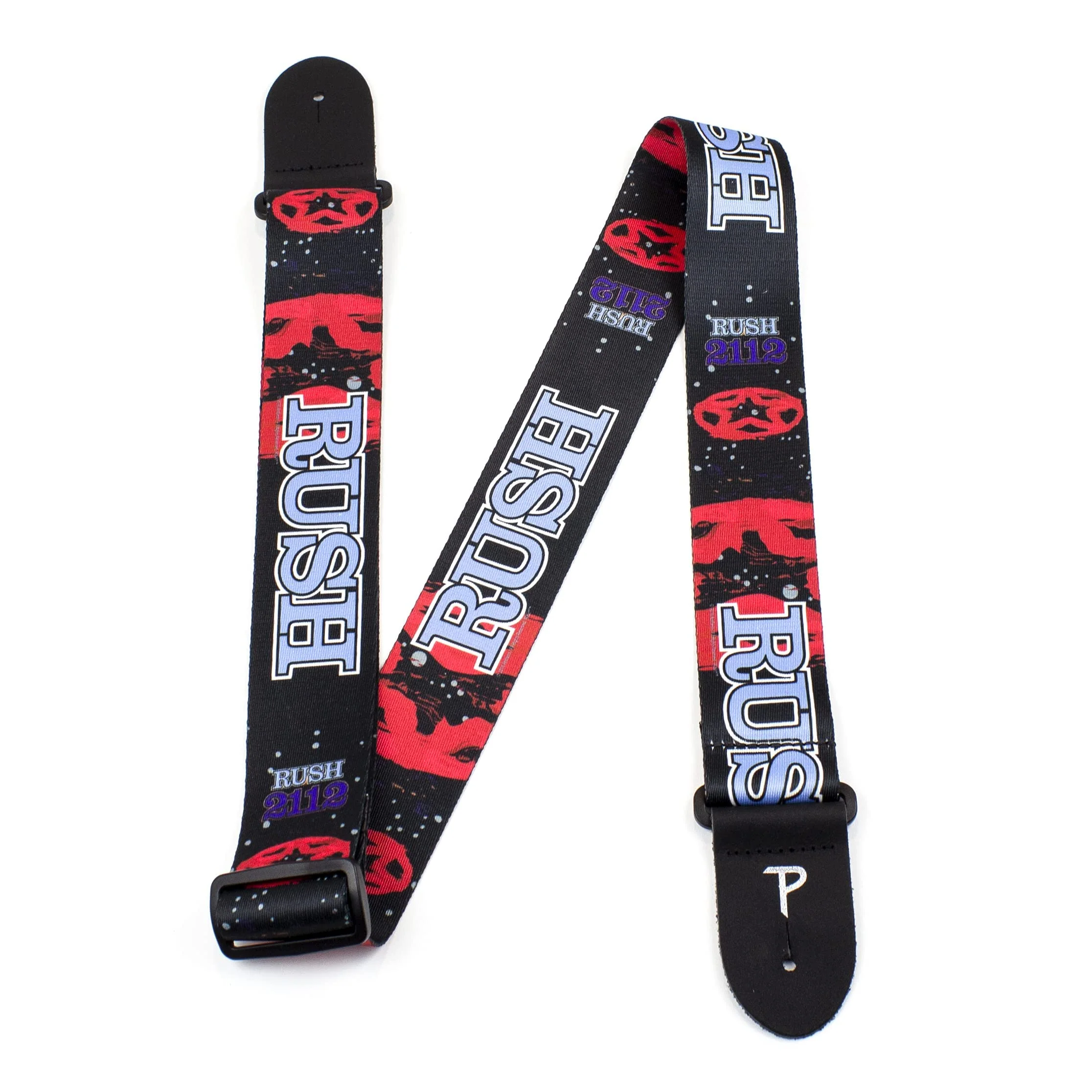 Perri's Leathers Ltd. - Rush Official Licensed Polyester Guitar Strap - Adjustable Guitar Strap from 39" to 58" for Electric, Bass, Acoustic Guitar (LPCP-8030) 44.5" to 53"