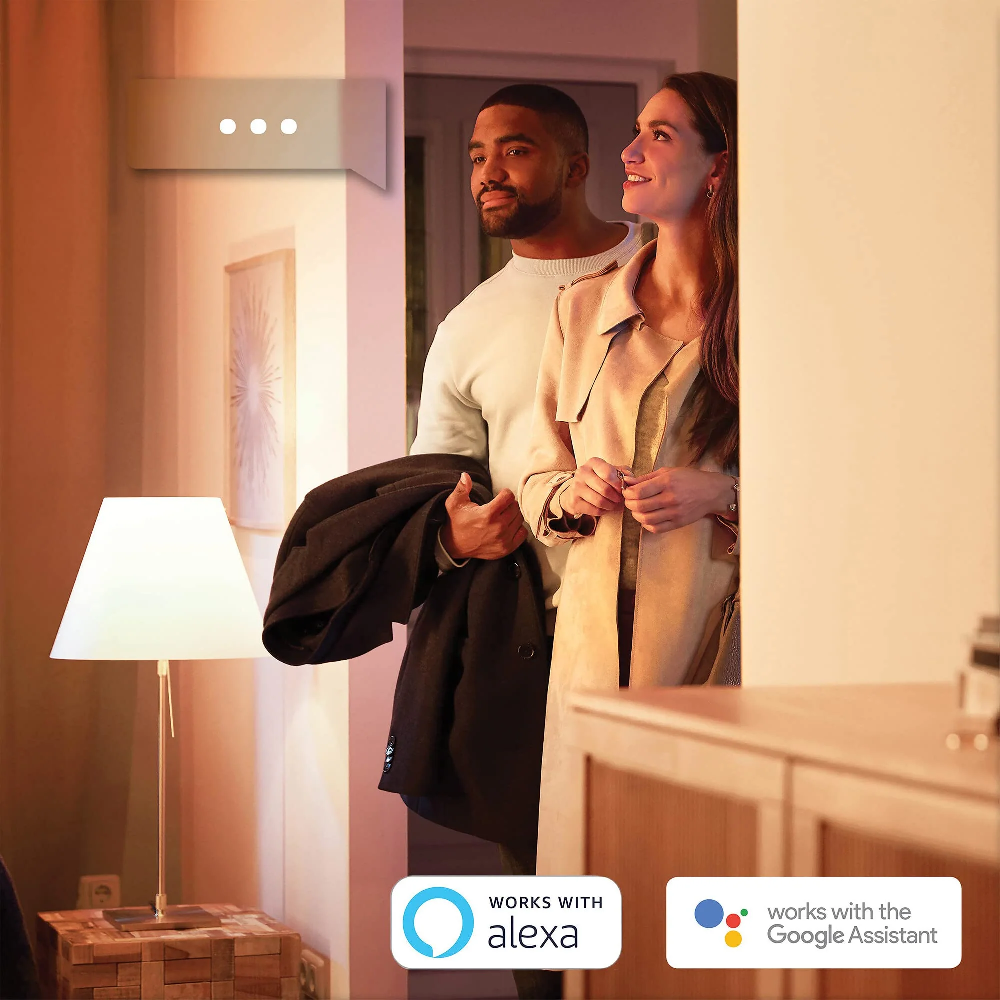 Philips Hue White E14 LED Bulbs in Candle Shape Pack of 2 (470 lm), Dimmable LED Bulbs for Hue Lighting System with Warm White Light, Smart Light Control via Voice and App 2 pieces (Pack of 1) - Image 5