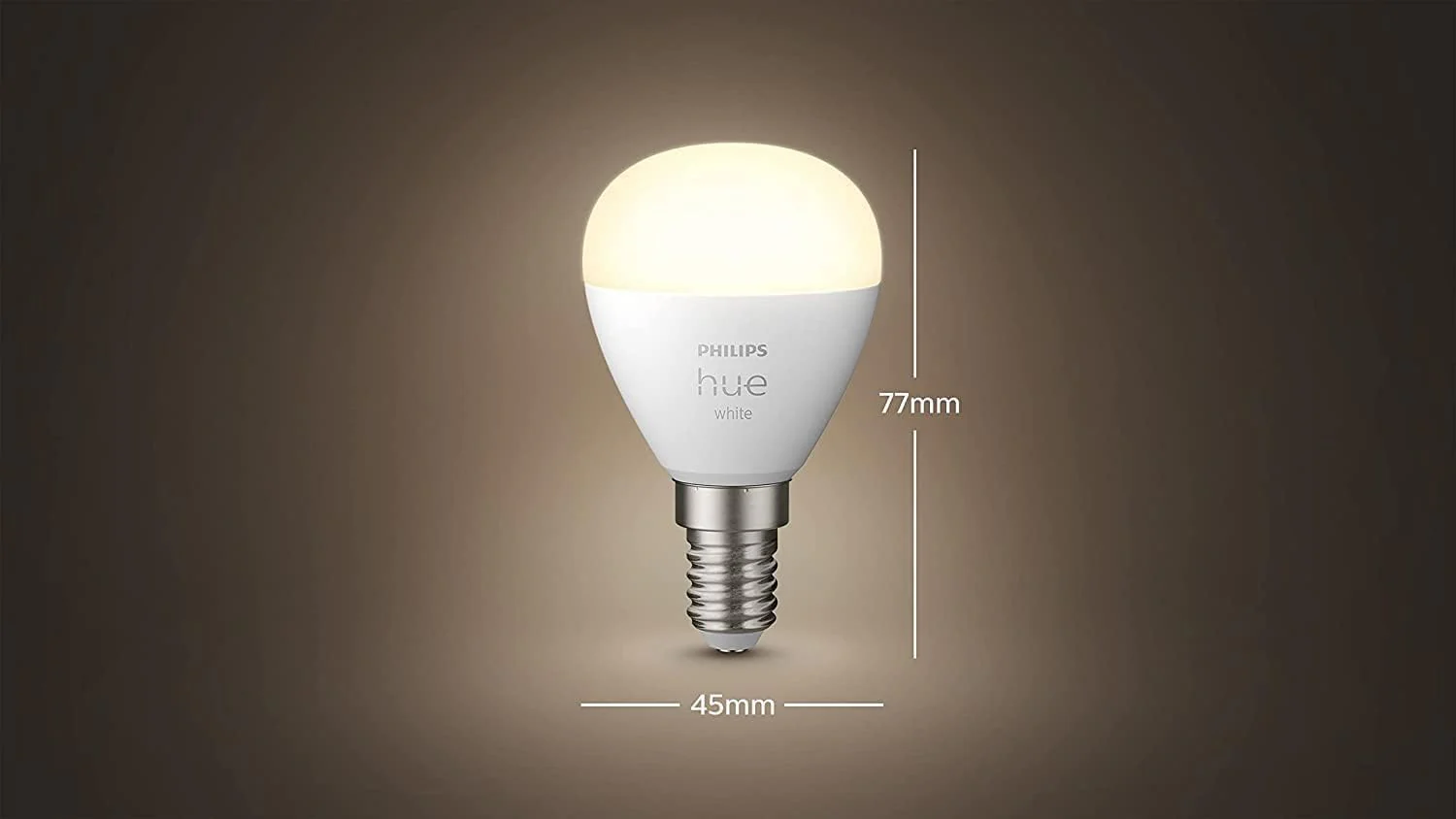Philips Hue White E14 Luster, 2 x 470 lm, Dimmable, Warm White Light, Controllable via App, Compatible with Amazon Alexa (Echo, Echo Dot), Pack of 2 Doppelpack Single - Image 2