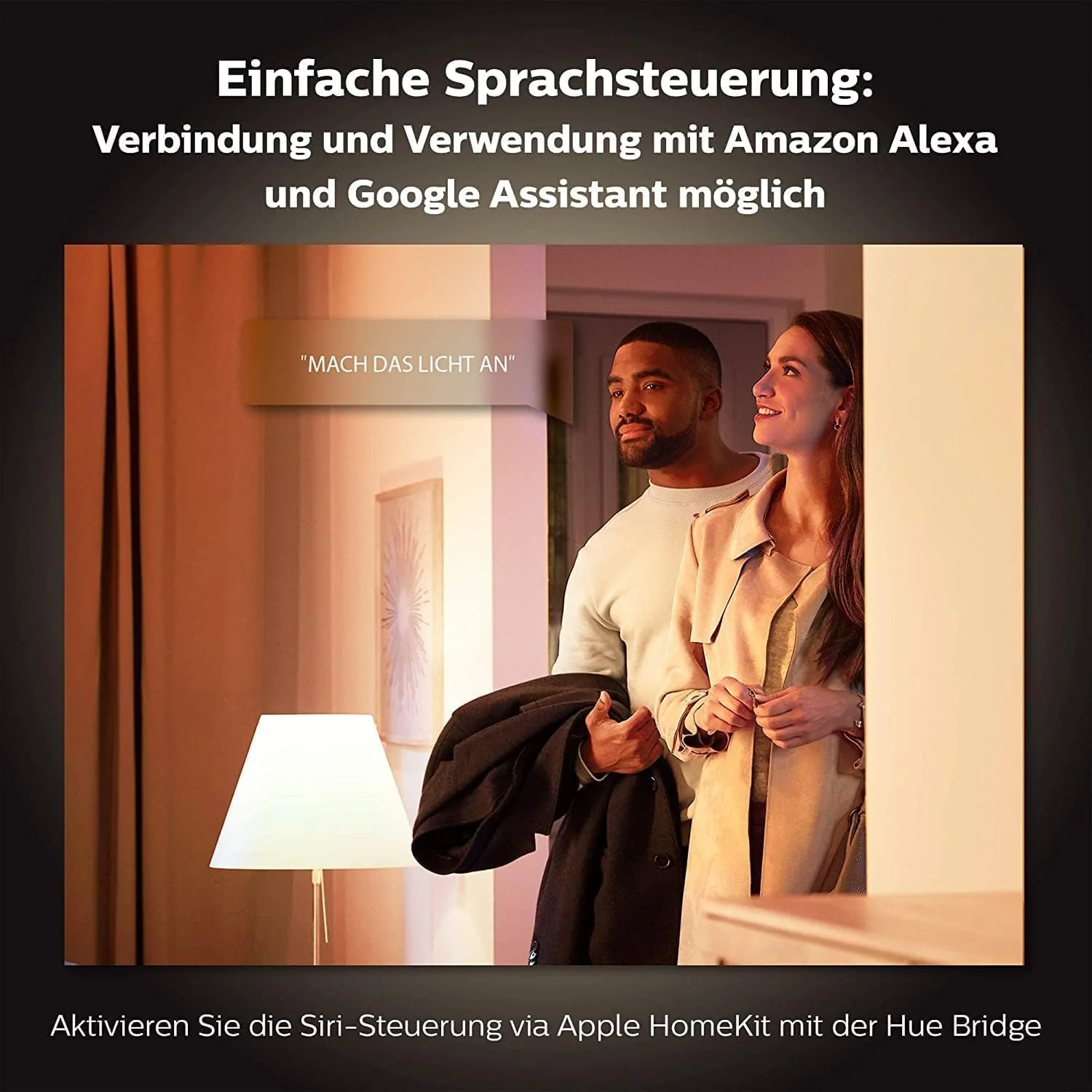 Philips Hue White E14 Luster, 2 x 470 lm, Dimmable, Warm White Light, Controllable via App, Compatible with Amazon Alexa (Echo, Echo Dot), Pack of 2 Doppelpack Single - Image 5