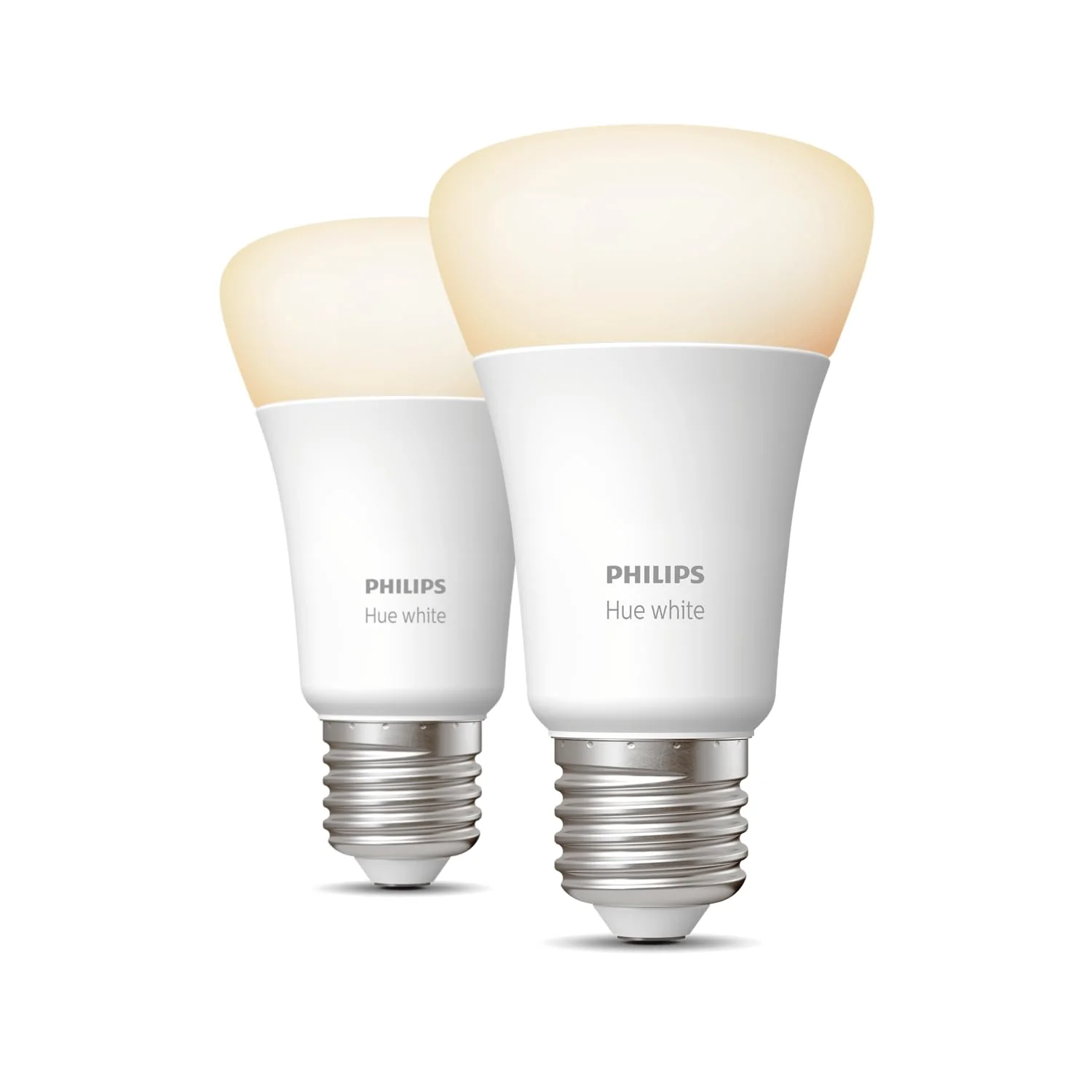 Philips Hue White E27 Lamp Twin Pack 2 x 1055 lm, Dimmable, Warm White Light, Controllable via App, Compatible with Amazon Alexa (Echo, Echo Dot) 2 x E27 - Image 3