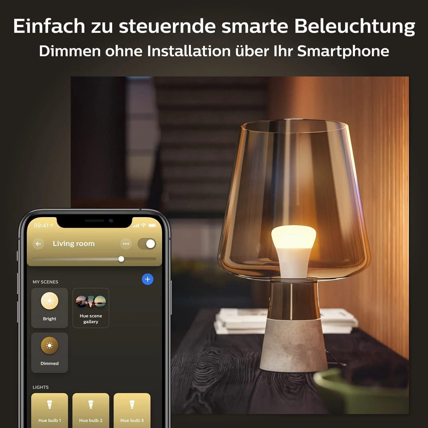 Philips Hue White E27 Lamp Twin Pack 2 x 1055 lm, Dimmable, Warm White Light, Controllable via App, Compatible with Amazon Alexa (Echo, Echo Dot) 2 x E27 - Image 7