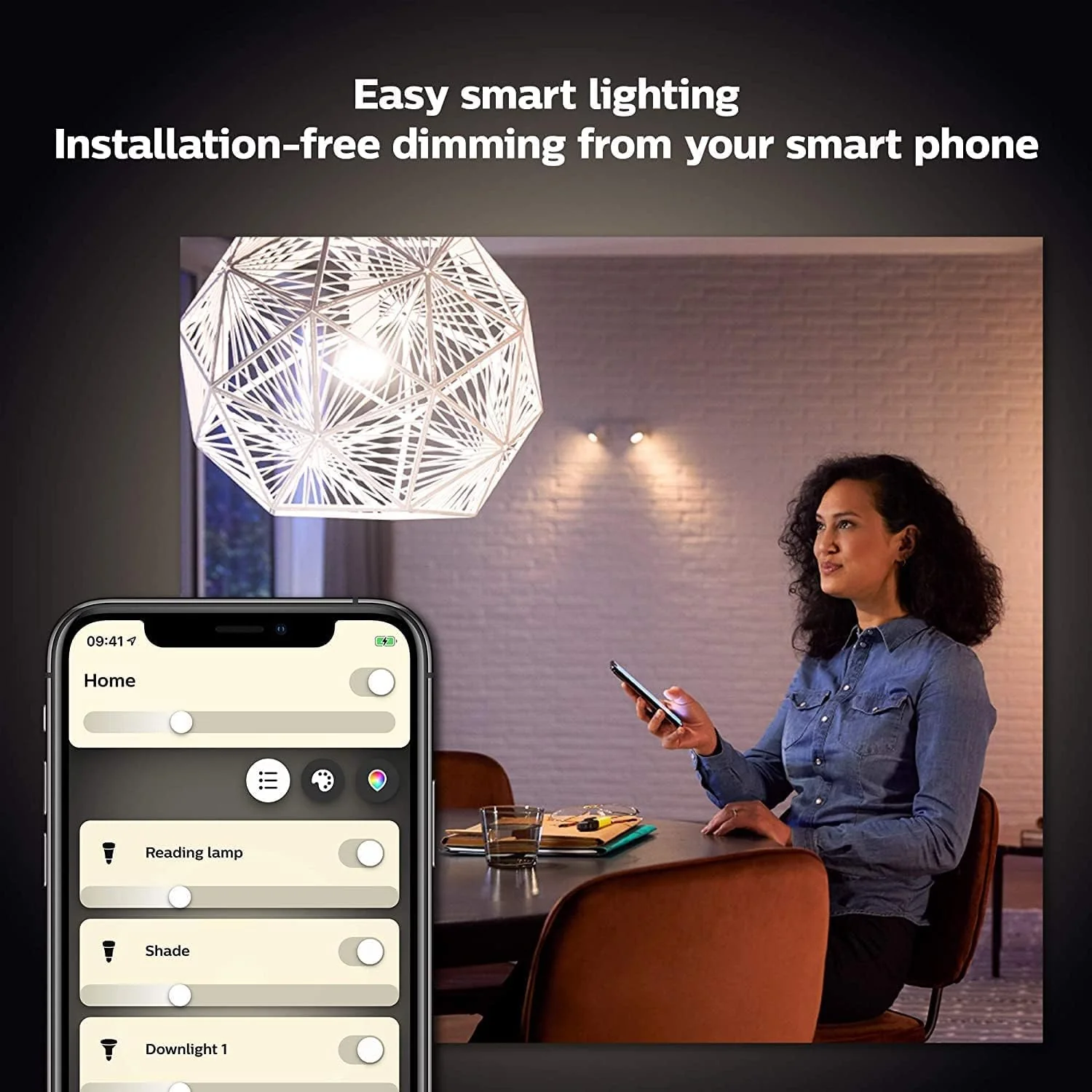 Philips Hue White E27 LED Bulb, Twin Pack, Dimmable, Warm White Light, Controllable via App, Compatible with Amazon Alexa (Echo, Echo Dot) - Image 2