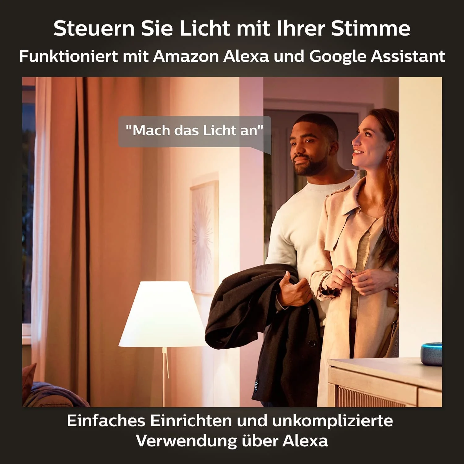 Philips Hue White E27 LED Light 806 lm, Dimmable LED Lamp for Hue Lighting System with Warm White Light, Smart Light Control via Voice and App 800 lumens pack of 1 - Image 5
