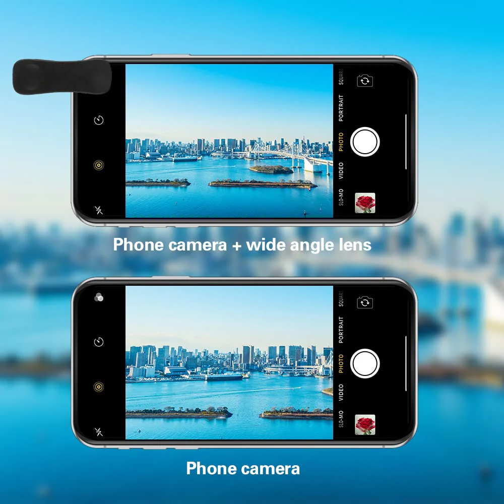 Phone Camera Lens, 6 lenses+ LED Light+ Remote Shutter+ Tripod, 18X Telephoto Zoom/Wide angle/Macro/Fisheye/CPL/Kaleidoscope camera lens kit for iPhone Xs X XR 8 7 6 Plus Samsung and Android Lenses with LED - Image 4