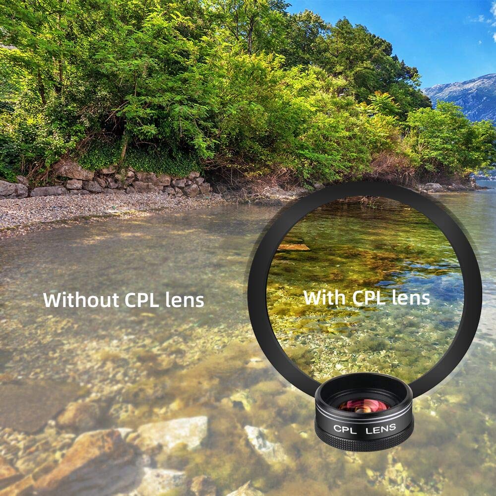 Phone Camera Lens Kit for iPhone, Android, 20X Telephoto Zoom Lens, Phone Wide Angle & Macro Lens, Fisheye, CPL Lenses Compatible with iPhone 12 11 X Xs XR 8 7 6 Plus Samsung and Other Smartphone - Image 7