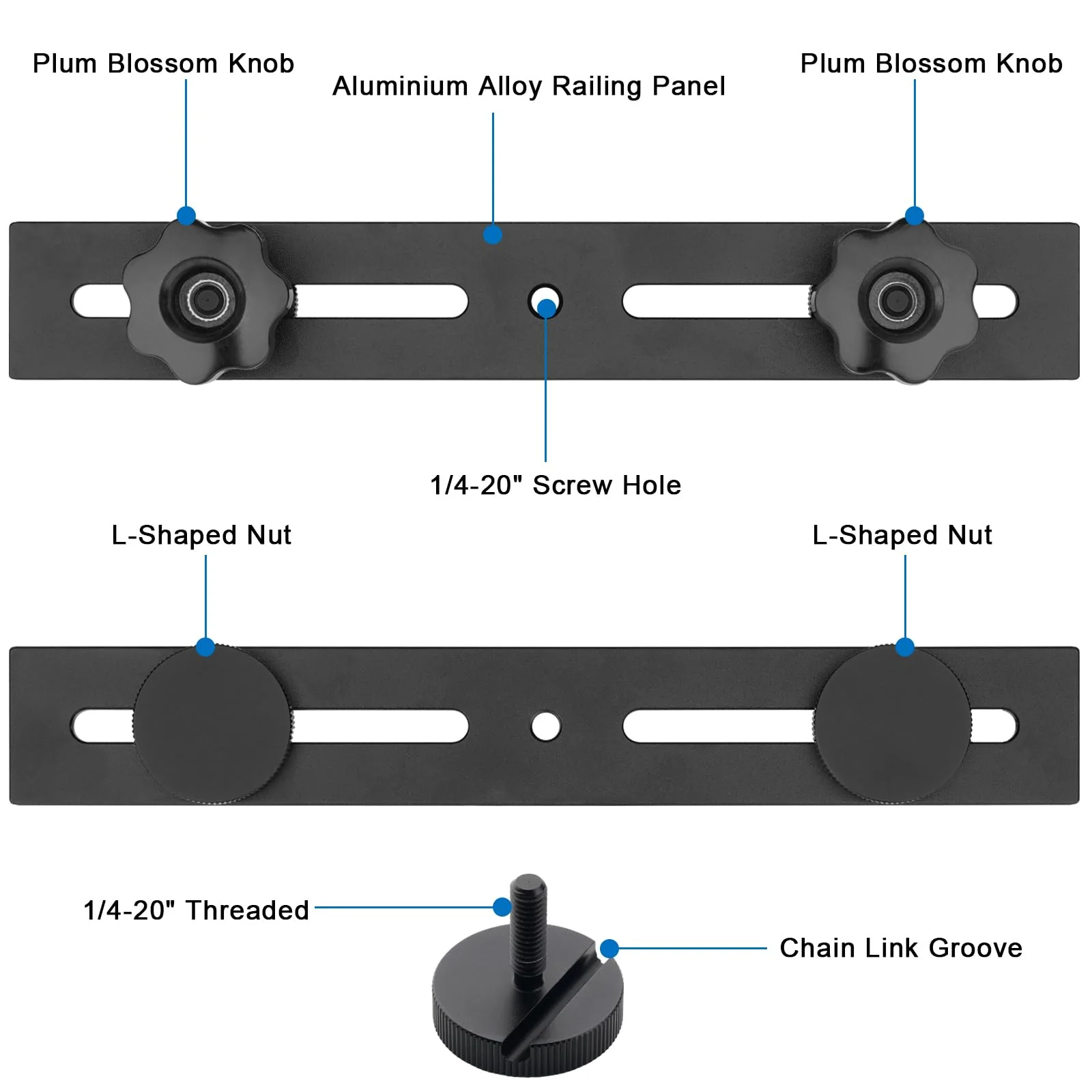 Phone Fence Mount for iPhone,Phones,to a Chain Link Fence for Recording Basketball/Football/Softball/Baseball/Tennis Games,Fence Holder Comptiable with 3.5~7.5inch iPhone/Nexus/Smartphone - Image 3