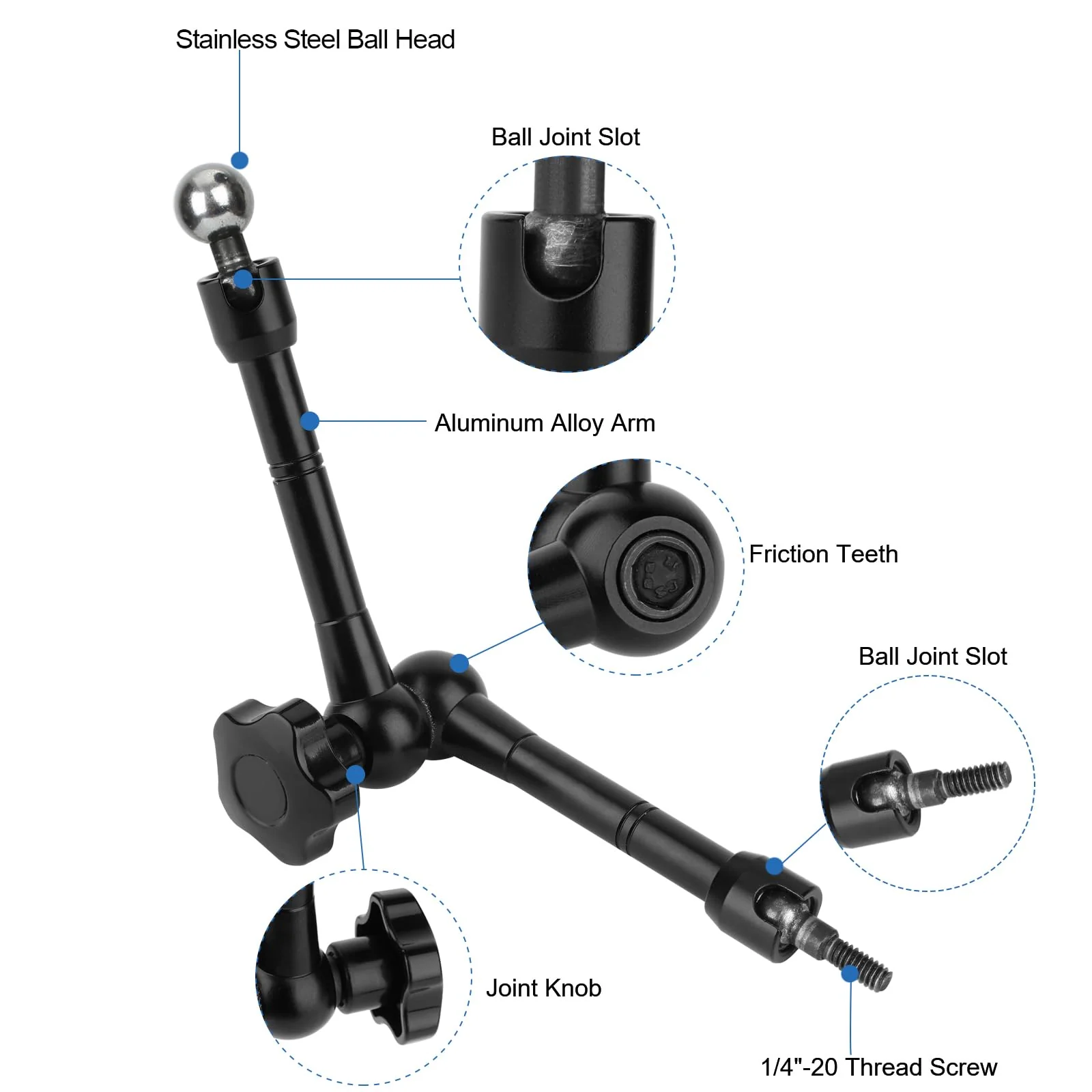 Phone Fence Mount for iPhone,Phones,to a Chain Link Fence for Recording Basketball/Football/Softball/Baseball/Tennis Games,Fence Holder Comptiable with 3.5~7.5inch iPhone/Nexus/Smartphone - Image 5