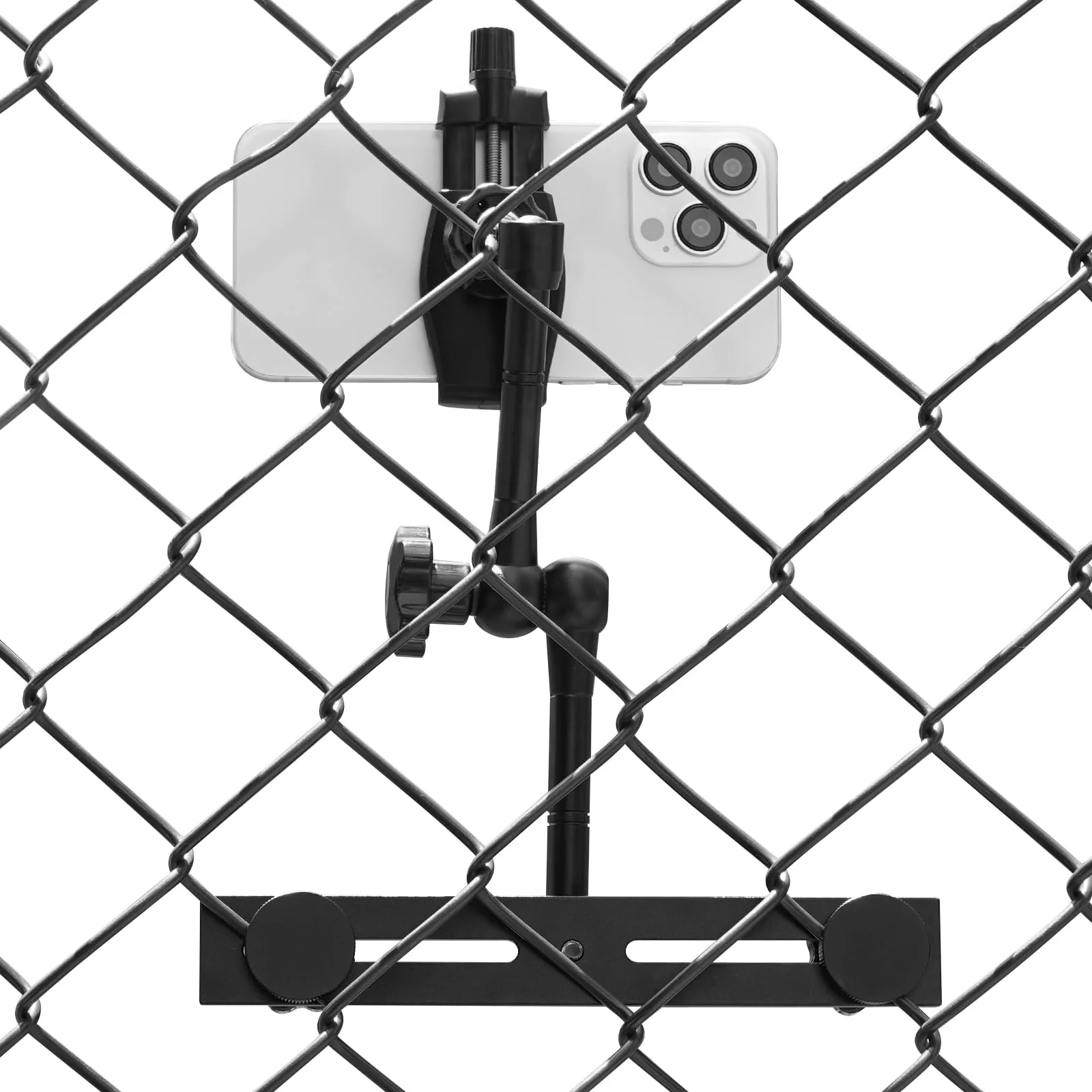 Phone Fence Mount for iPhone,Phones,to a Chain Link Fence for Recording Basketball/Football/Softball/Baseball/Tennis Games,Fence Holder Comptiable with 3.5~7.5inch iPhone/Nexus/Smartphone - Image 8