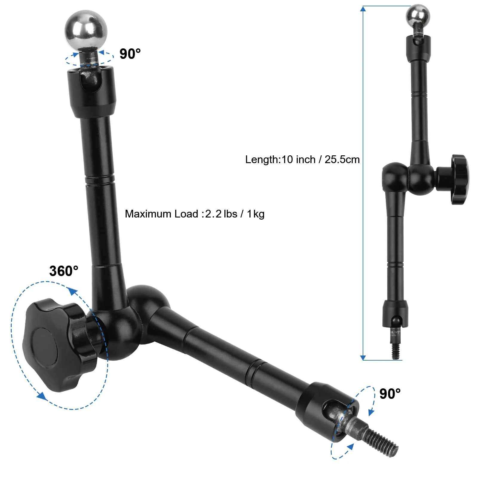 Phone Fence Mount for iPhone,Phones,to a Chain Link Fence for Recording Basketball/Football/Softball/Baseball/Tennis Games,Fence Holder Comptiable with 3.5~7.5inch iPhone/Nexus/Smartphone - Image 9