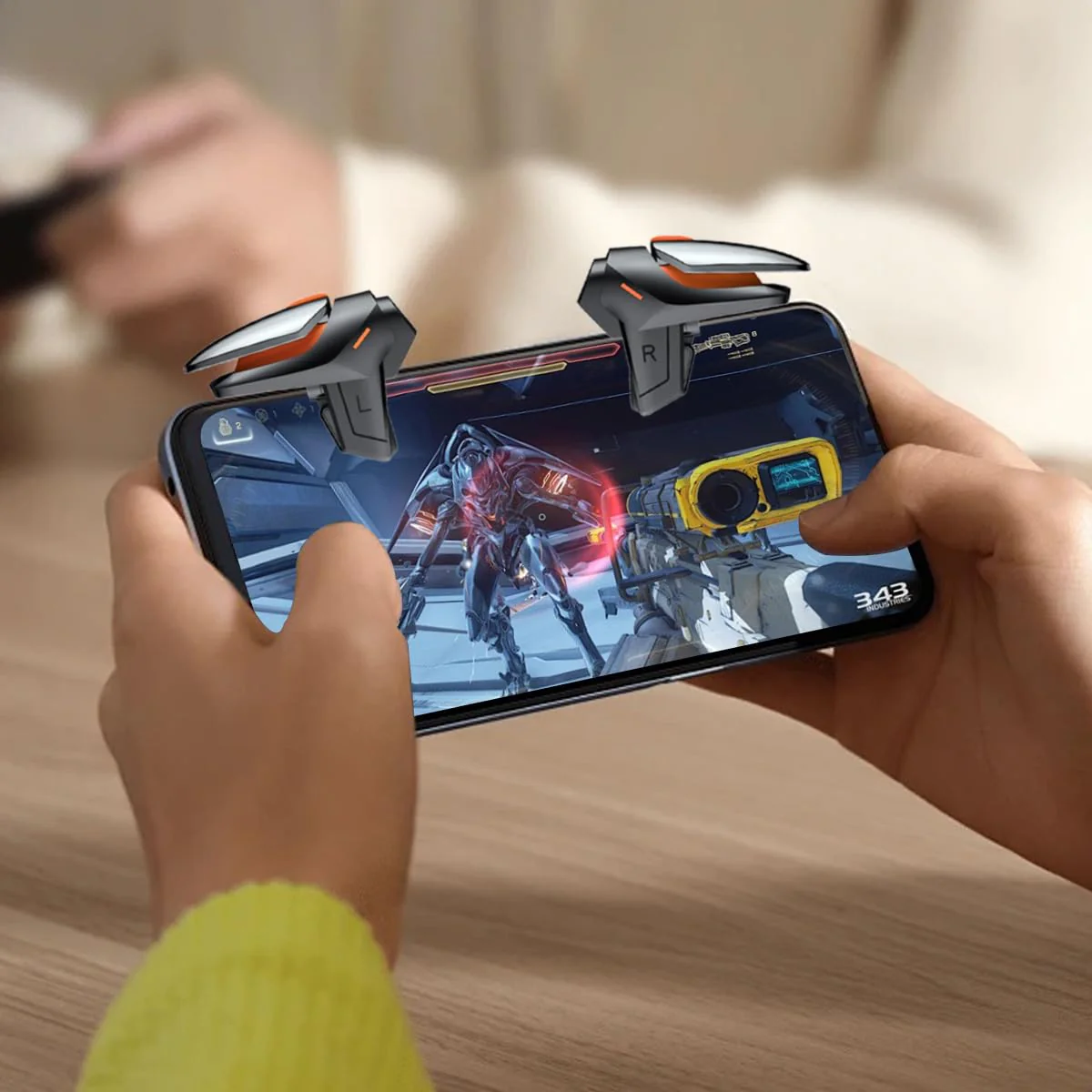 Phone Triggers for PUBG Game Controller, New Version Phone Triggers for Gaming PUBG Mobile/Knives Out/Call of Duty, Sensitive Shoot & Aim PUBG Trigger Smart Phone Gamepad Game Triggers for iOS/Android - Image 5
